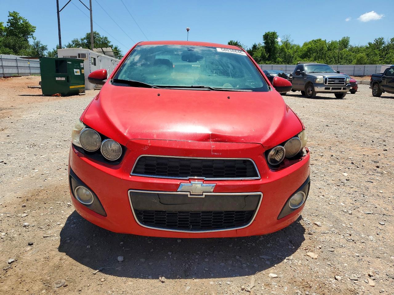 2015 Chevrolet Sonic Ltz Red vin: 1G1JE5SB4F4119701