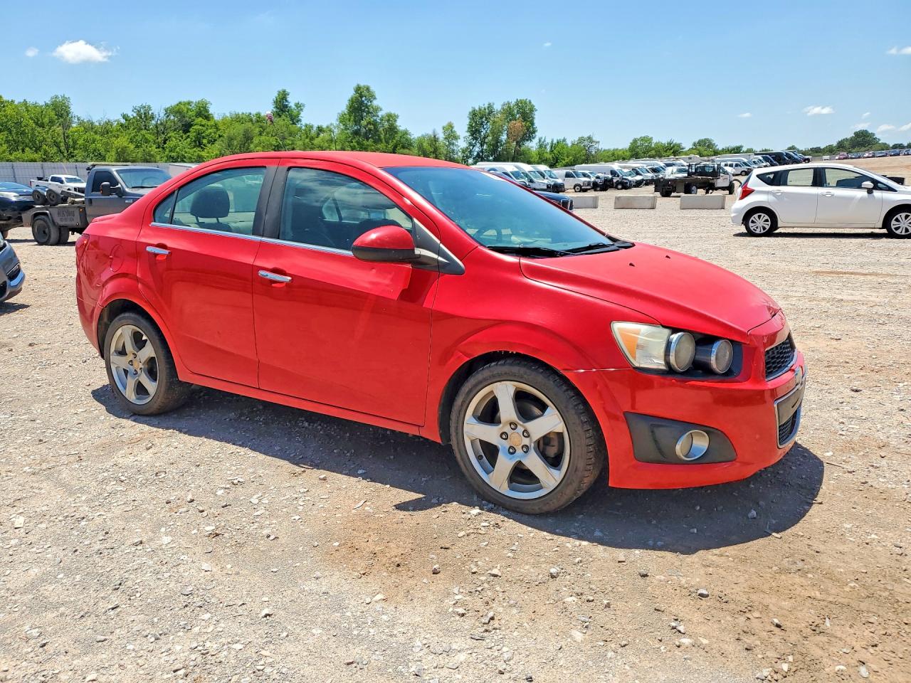 2015 Chevrolet Sonic Ltz Red vin: 1G1JE5SB4F4119701