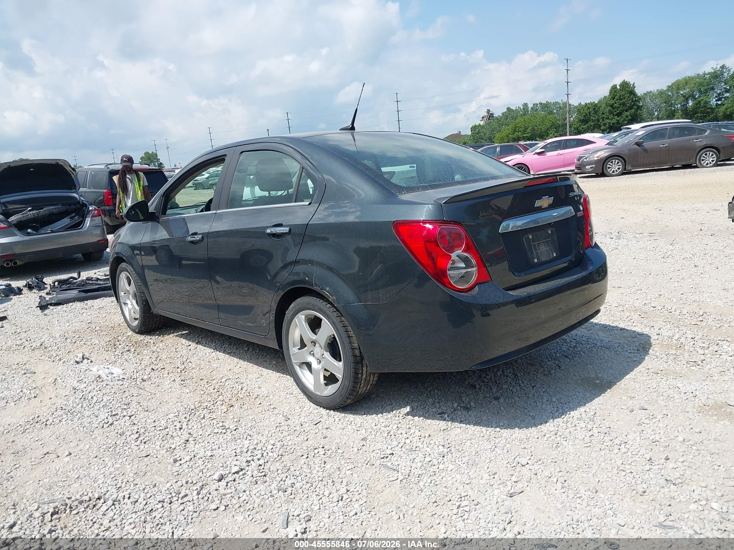 2014 Chevrolet Sonic Ltz Auto Gray vin: 1G1JE5SB5E4219305