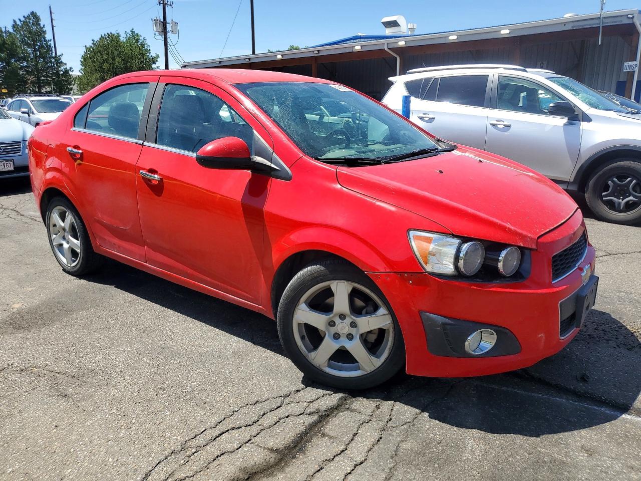 2015 Chevrolet Sonic Ltz Red vin: 1G1JE5SB5F4107900