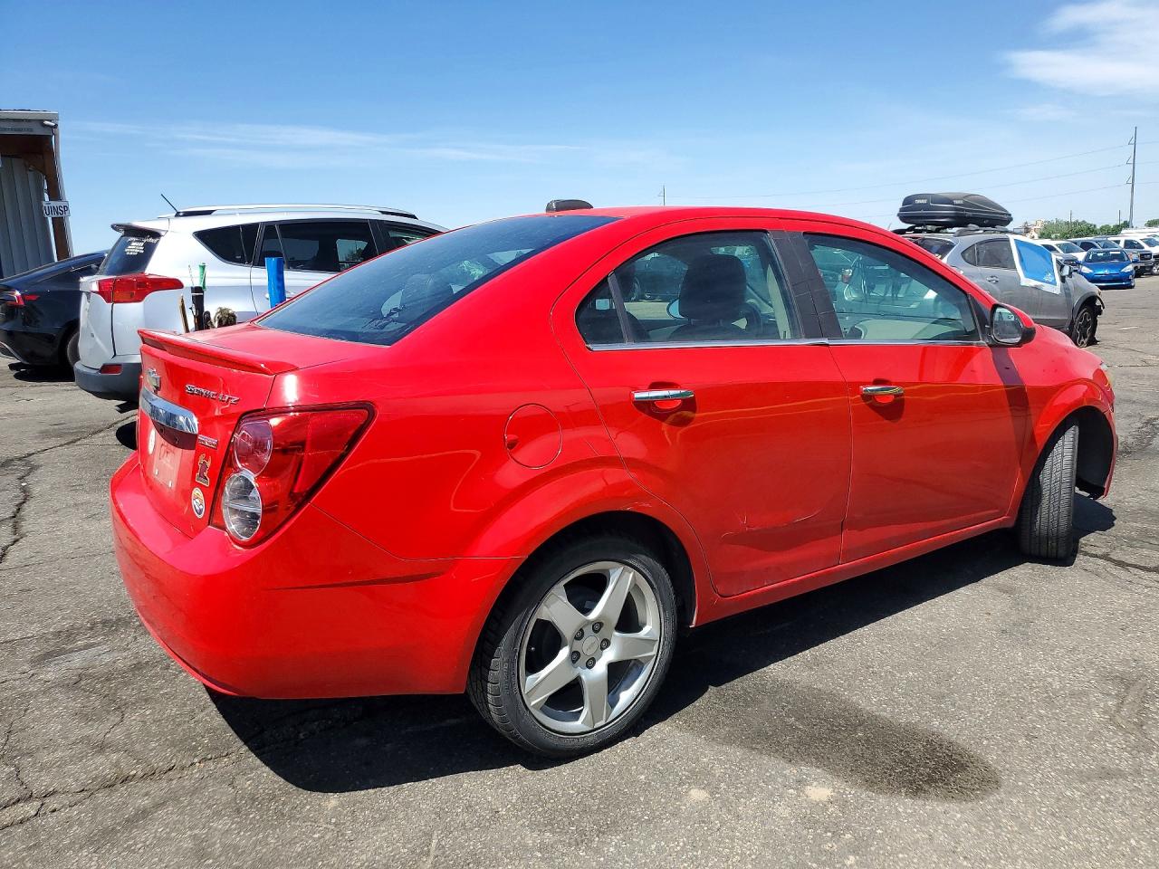 2015 Chevrolet Sonic Ltz Red vin: 1G1JE5SB5F4107900