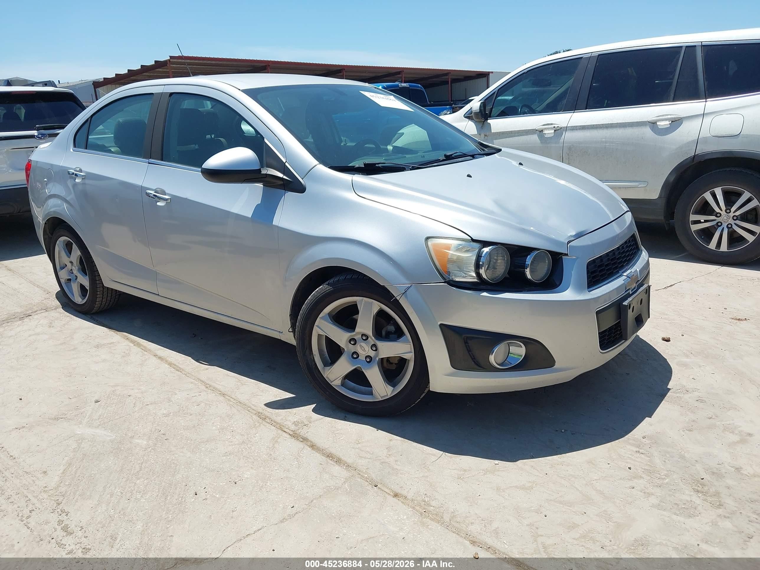 2015 Chevrolet Sonic Ltz Auto Silver vin: 1G1JE5SB5F4163304