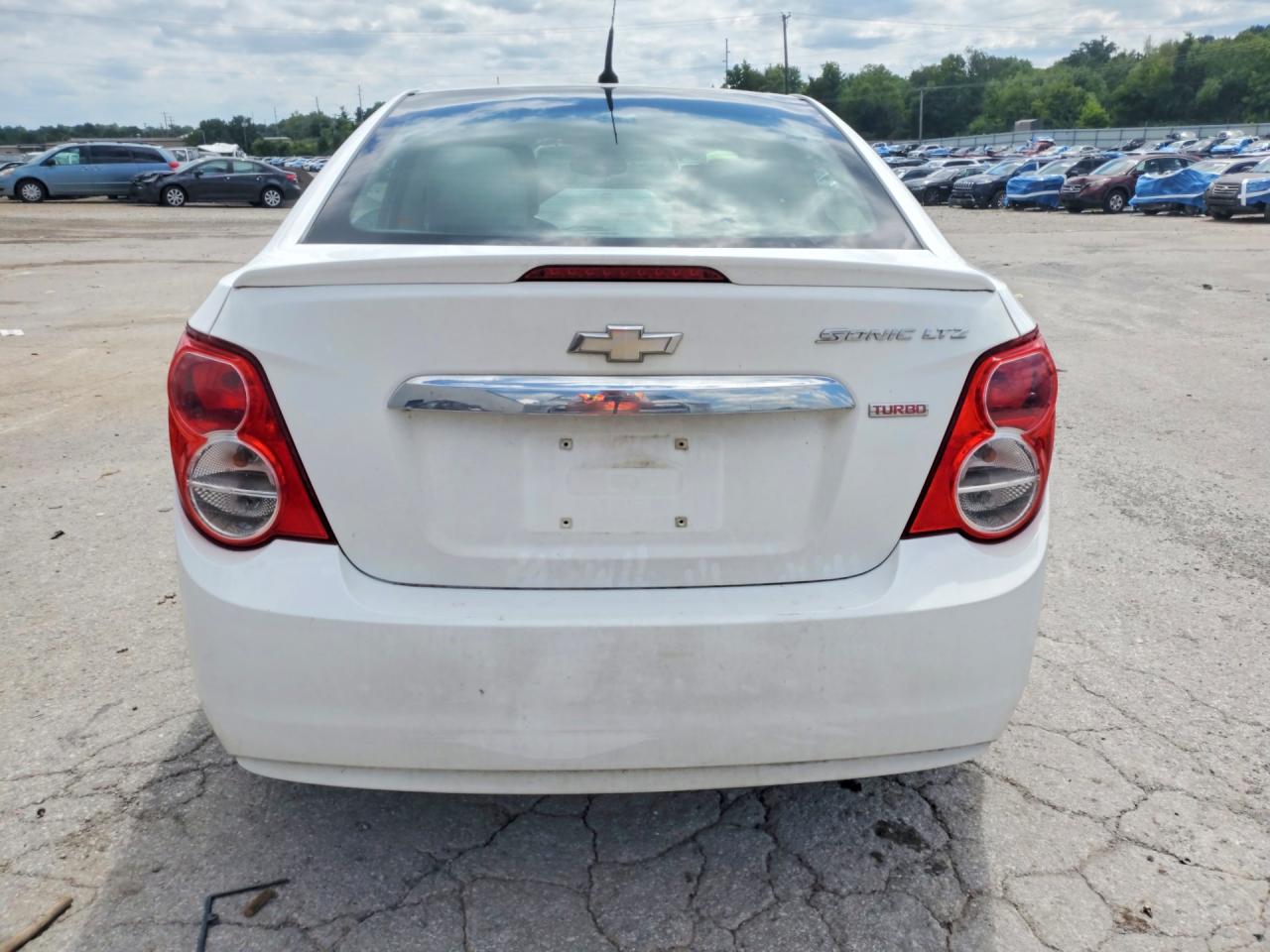 2013 Chevrolet Sonic Ltz White vin: 1G1JE5SB6D4186345