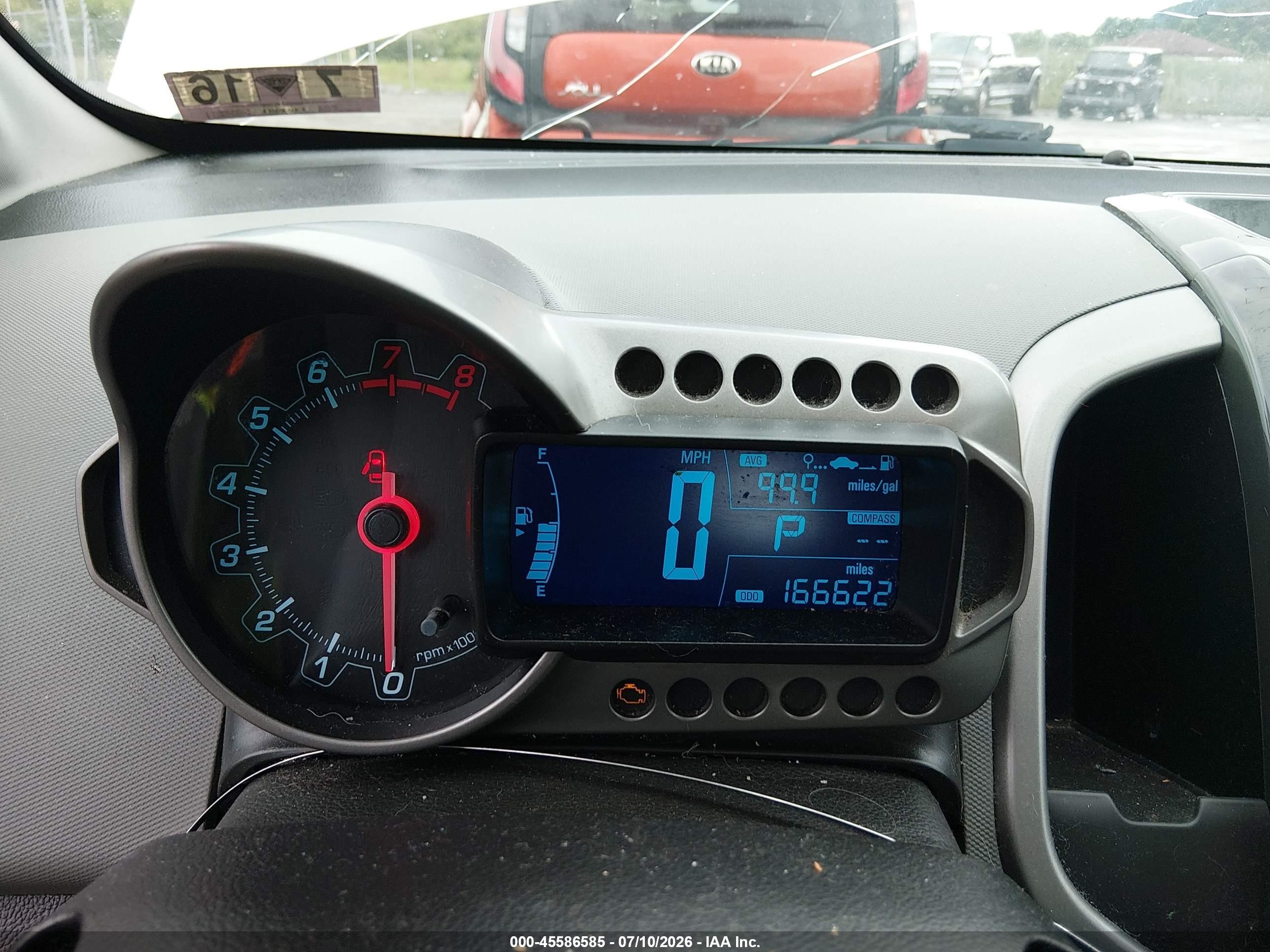 2015 Chevrolet Sonic Ltz Auto White vin: 1G1JE5SB6F4103533