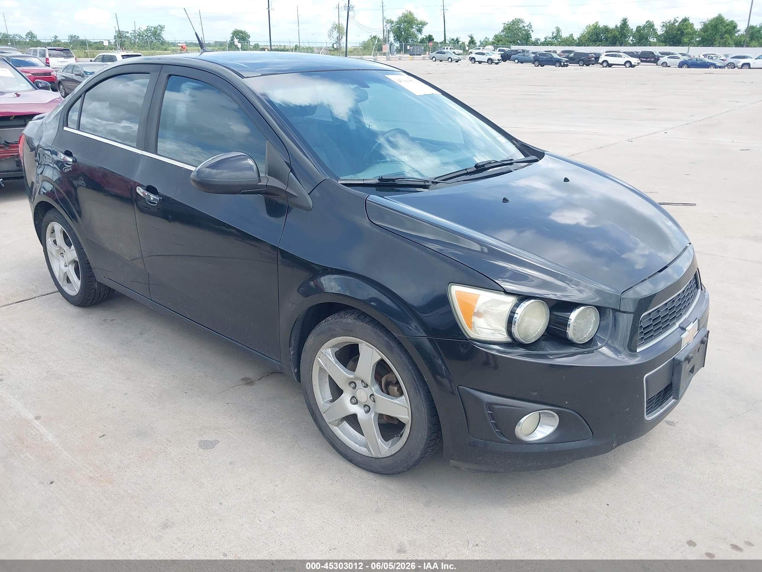 2014 Chevrolet Sonic Ltz Auto Black vin: 1G1JE5SB7E4225641