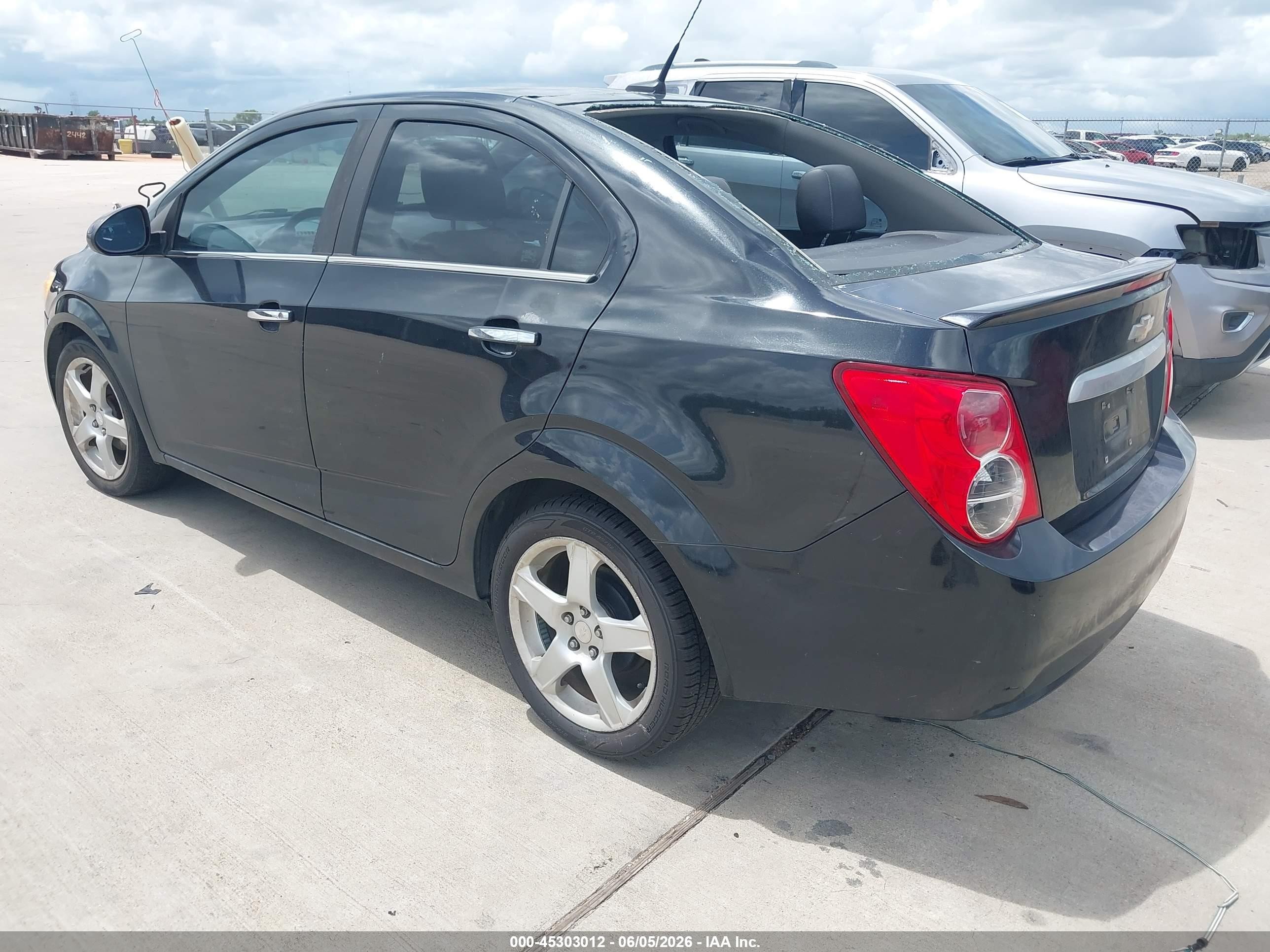 2014 Chevrolet Sonic Ltz Auto Black vin: 1G1JE5SB7E4225641