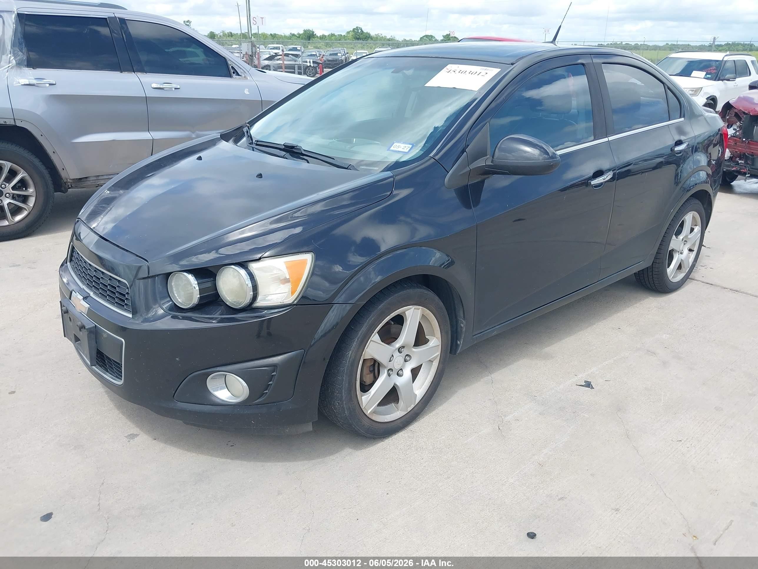 2014 Chevrolet Sonic Ltz Auto Black vin: 1G1JE5SB7E4225641