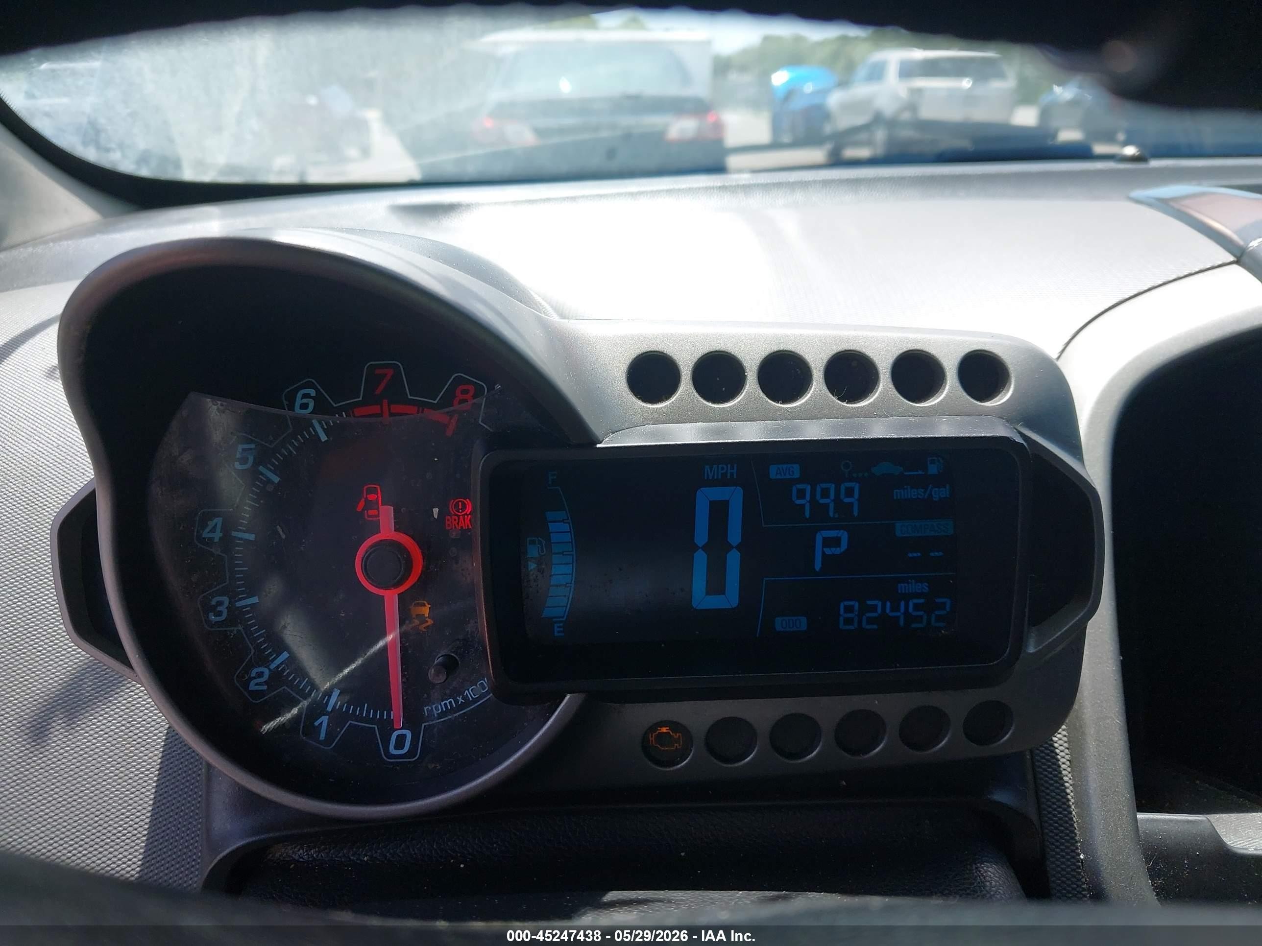 2015 Chevrolet Sonic Ltz Auto Серый vin: 1G1JE5SB7F4101435