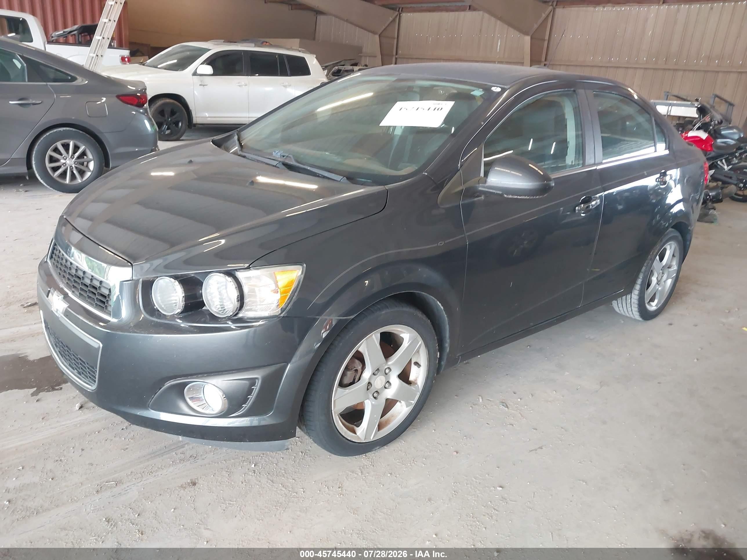 2015 Chevrolet Sonic Ltz Auto Gray vin: 1G1JE5SB7F4145080