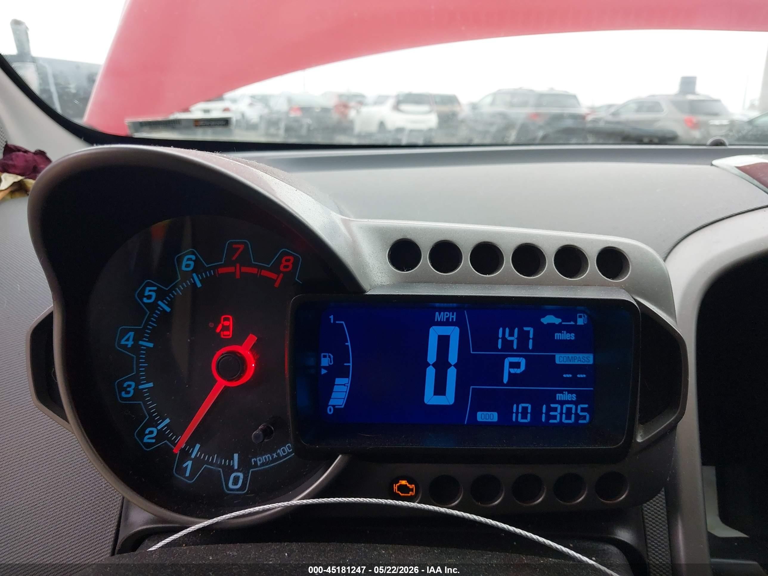 2015 Chevrolet Sonic Ltz Auto Red vin: 1G1JE5SB8F4193753