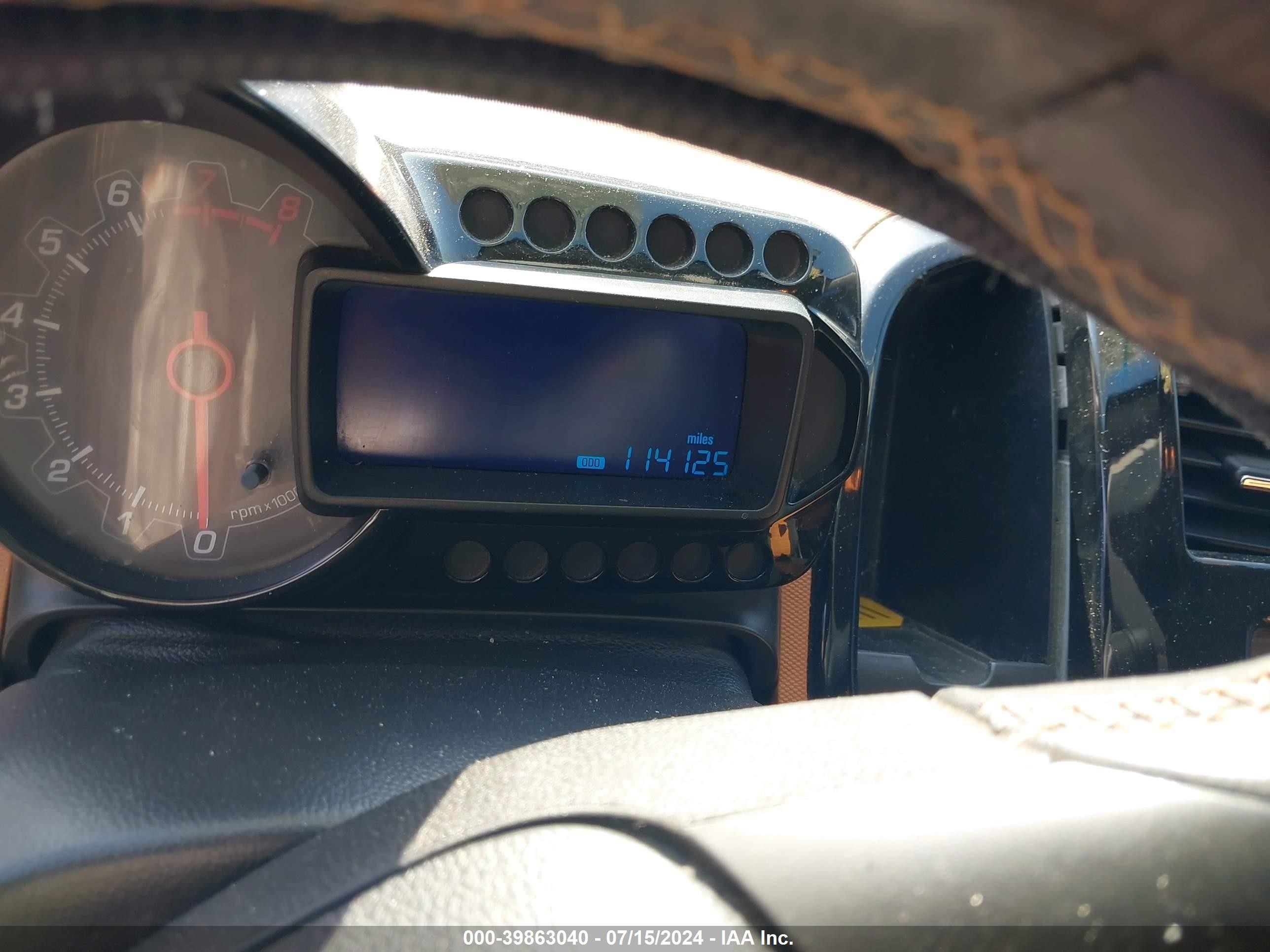 2015 Chevrolet Sonic Ltz Auto Черный vin: 1G1JE5SBXF4185332