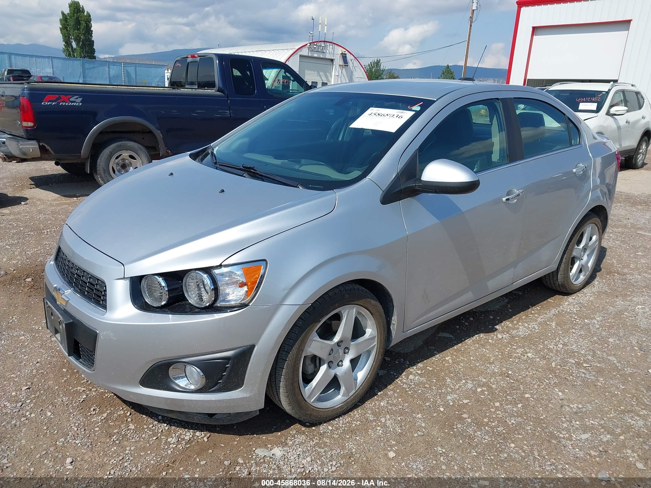 2016 Chevrolet Sonic Ltz Auto Silver vin: 1G1JE5SBXG4144958