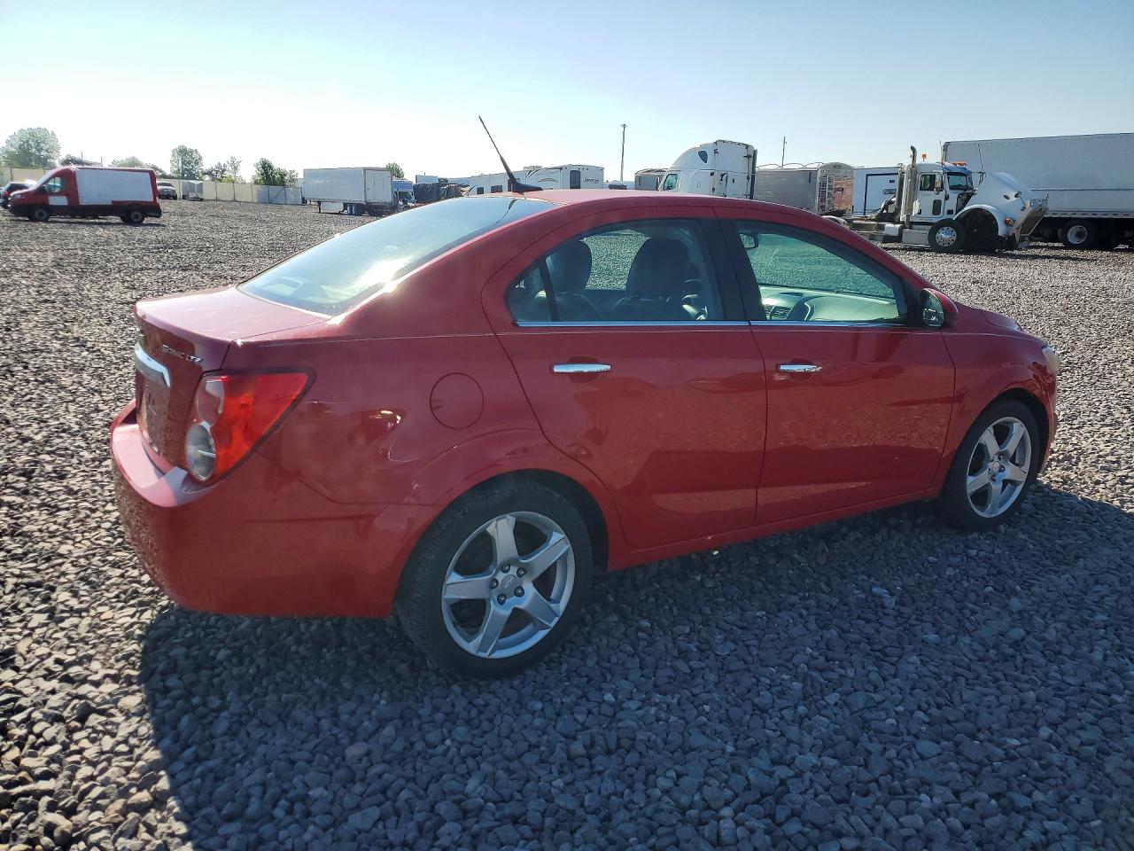 2012 Chevrolet Sonic Ltz Red vin: 1G1JE5SH1C4215270