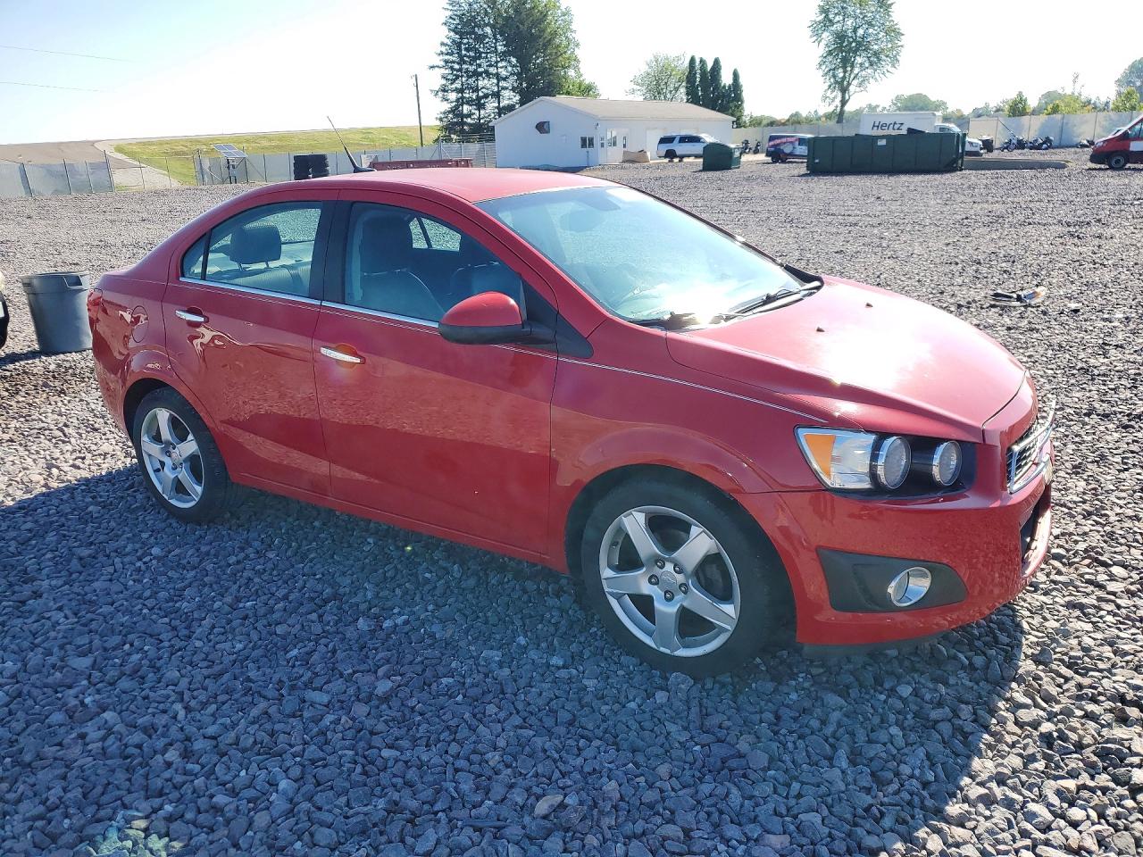2012 Chevrolet Sonic Ltz Red vin: 1G1JE5SH1C4215270