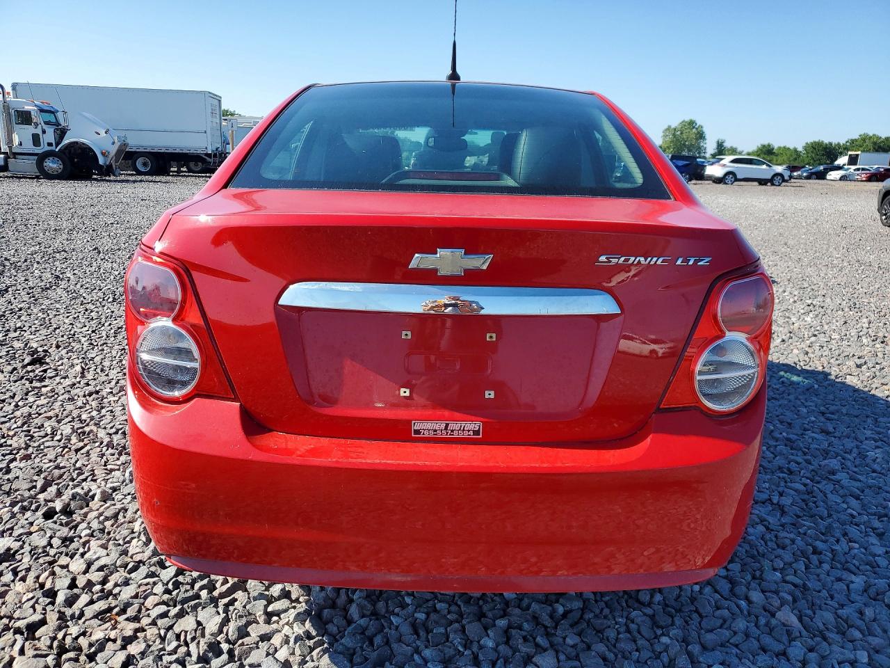 2012 Chevrolet Sonic Ltz Red vin: 1G1JE5SH1C4215270