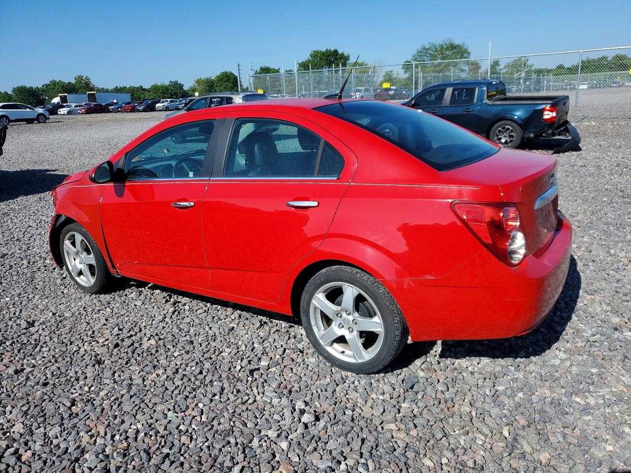 2012 Chevrolet Sonic Ltz Red vin: 1G1JE5SH1C4215270
