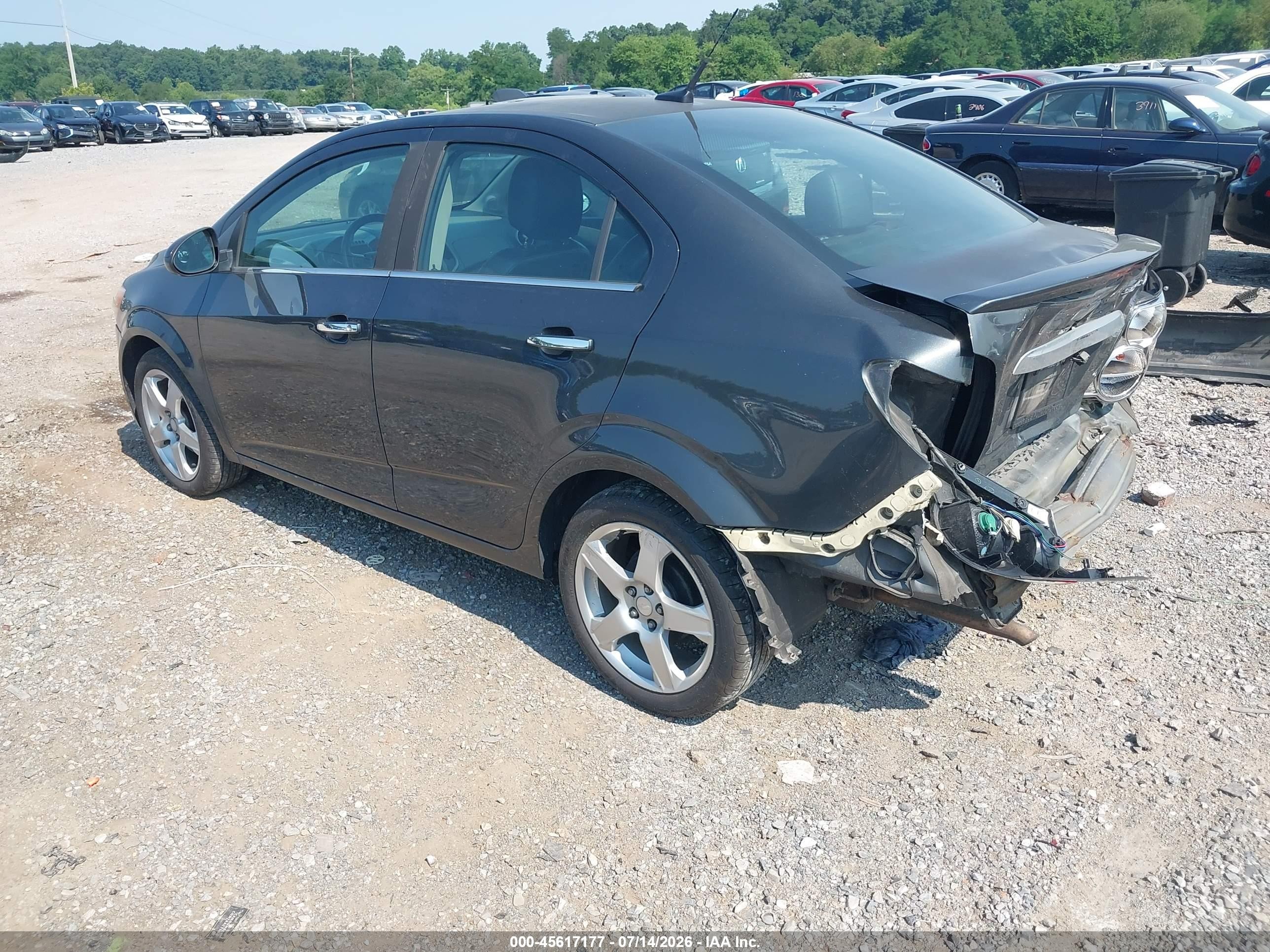 2014 Chevrolet Sonic Ltz Auto Черный vin: 1G1JE5SH1E4115608