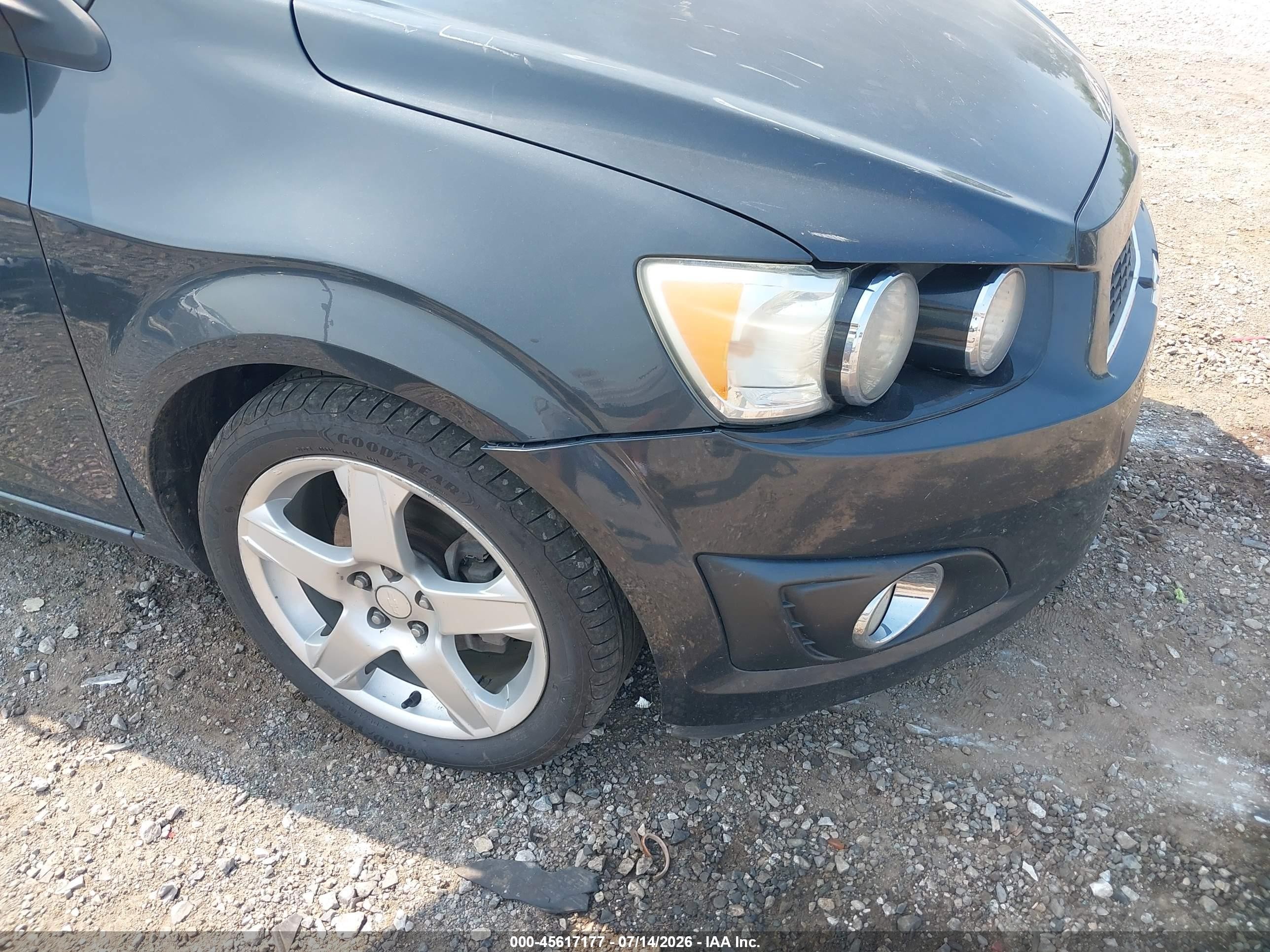 2014 Chevrolet Sonic Ltz Auto Черный vin: 1G1JE5SH1E4115608