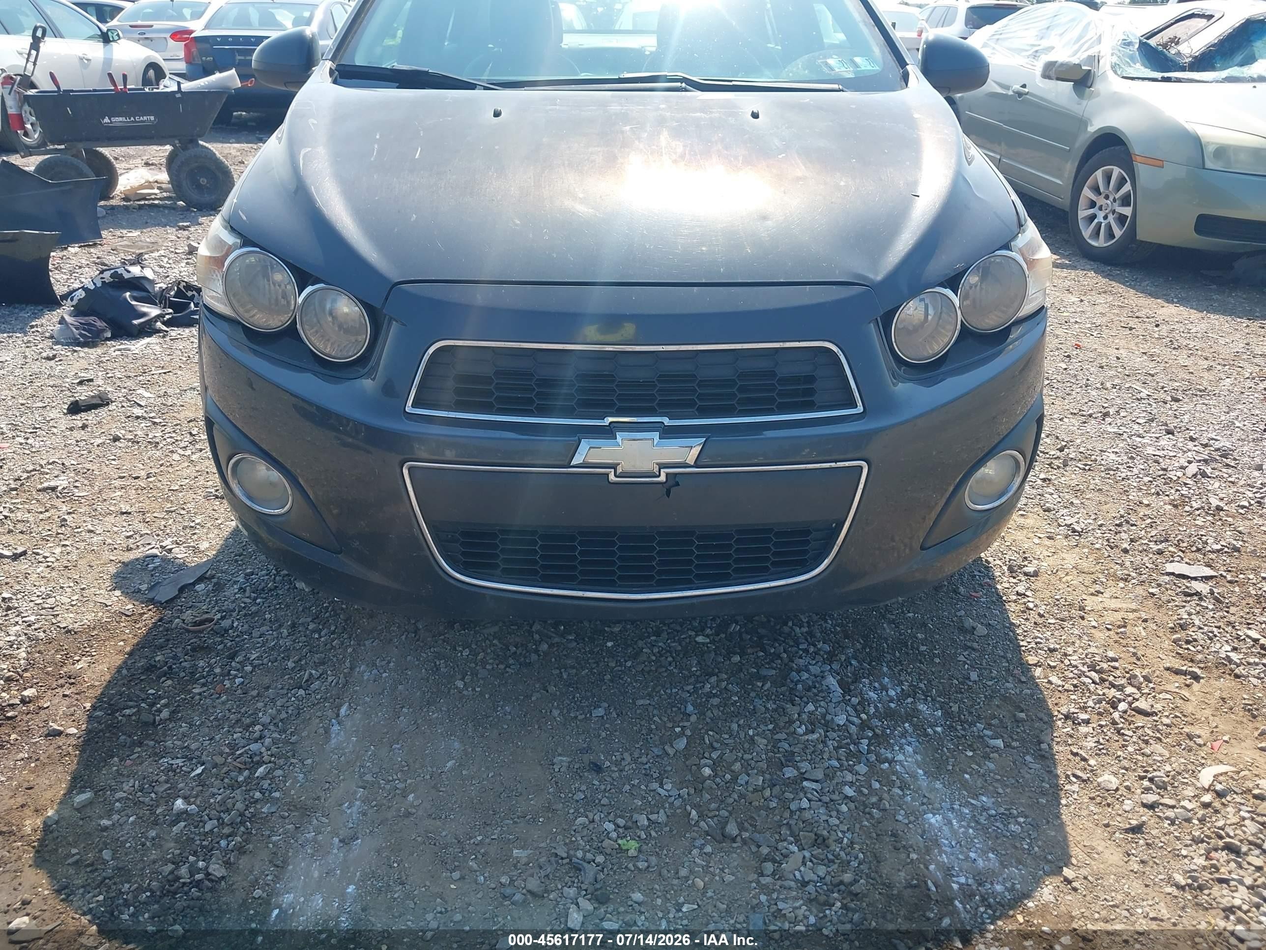 2014 Chevrolet Sonic Ltz Auto Черный vin: 1G1JE5SH1E4115608
