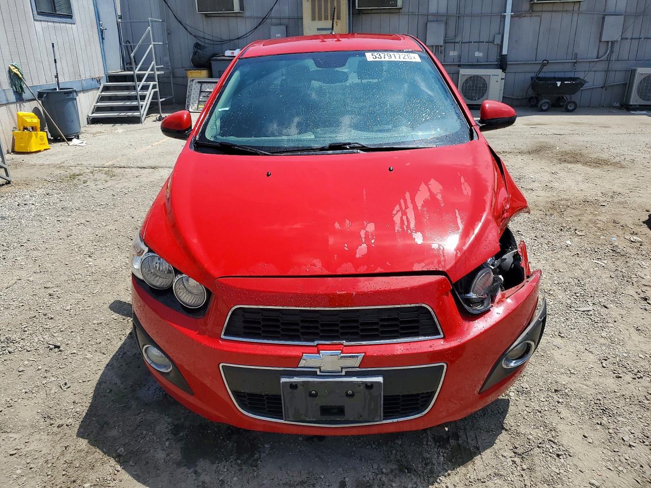 2012 Chevrolet Sonic Ltz Red vin: 1G1JE5SH2C4164703