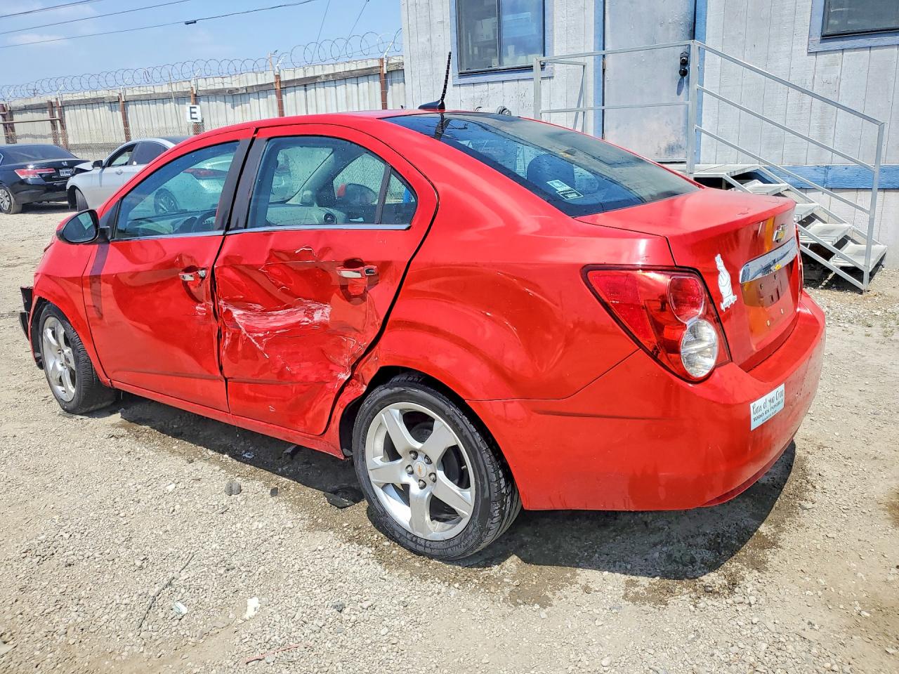 2012 Chevrolet Sonic Ltz Red vin: 1G1JE5SH2C4164703