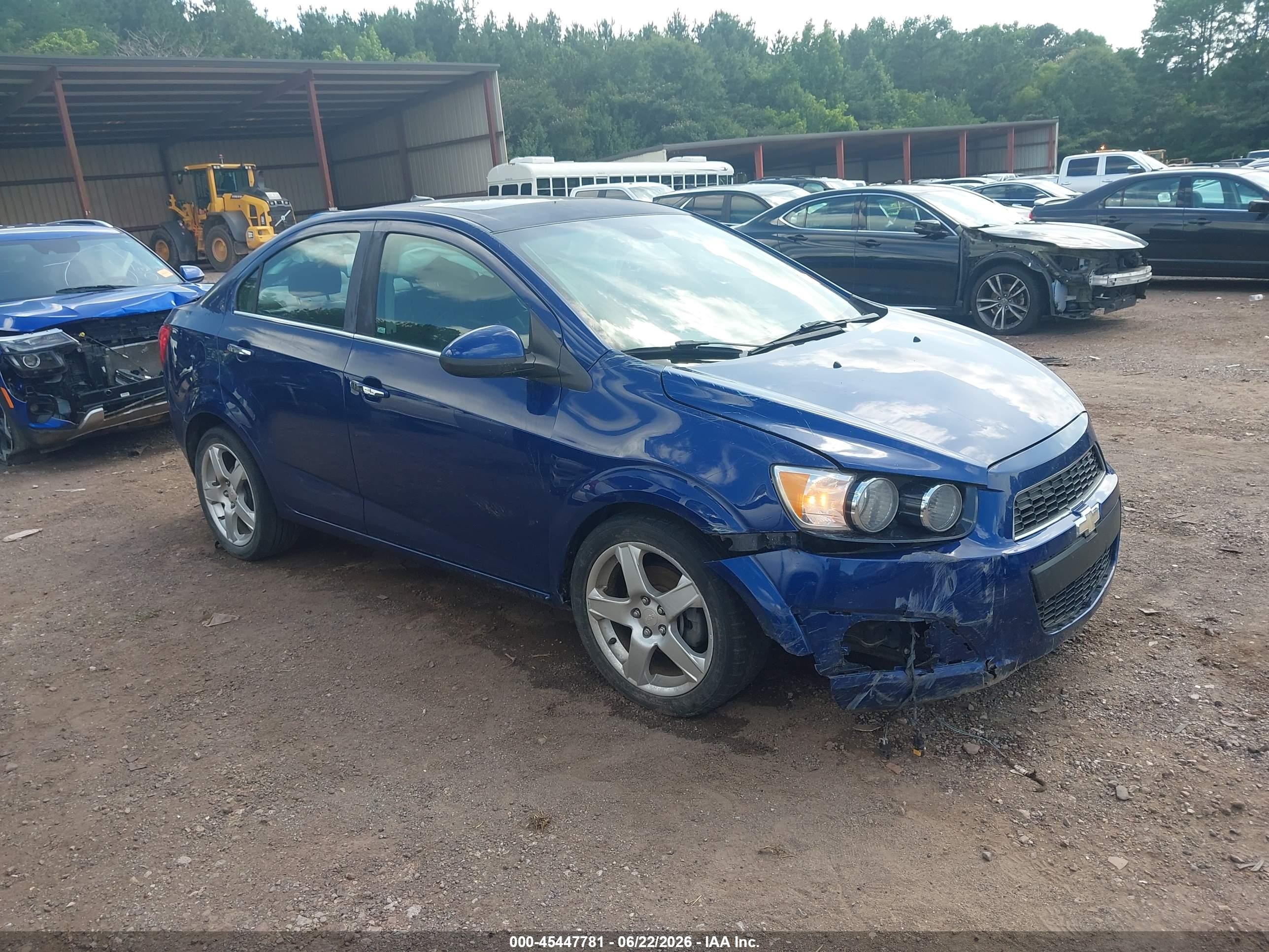 2012 Chevrolet Sonic 2lz Blue vin: 1G1JE5SH4C4224240