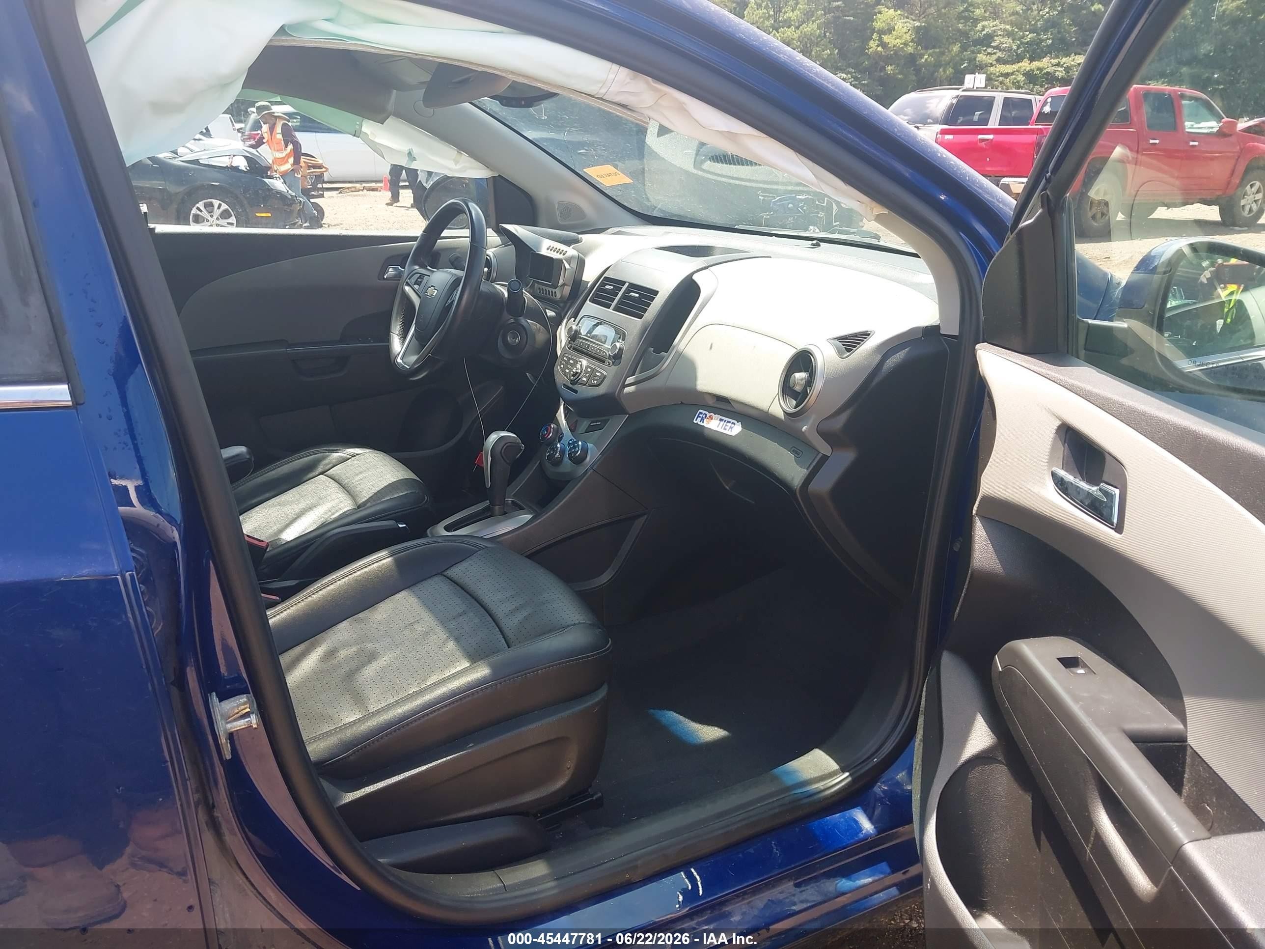 2012 Chevrolet Sonic 2lz Blue vin: 1G1JE5SH4C4224240
