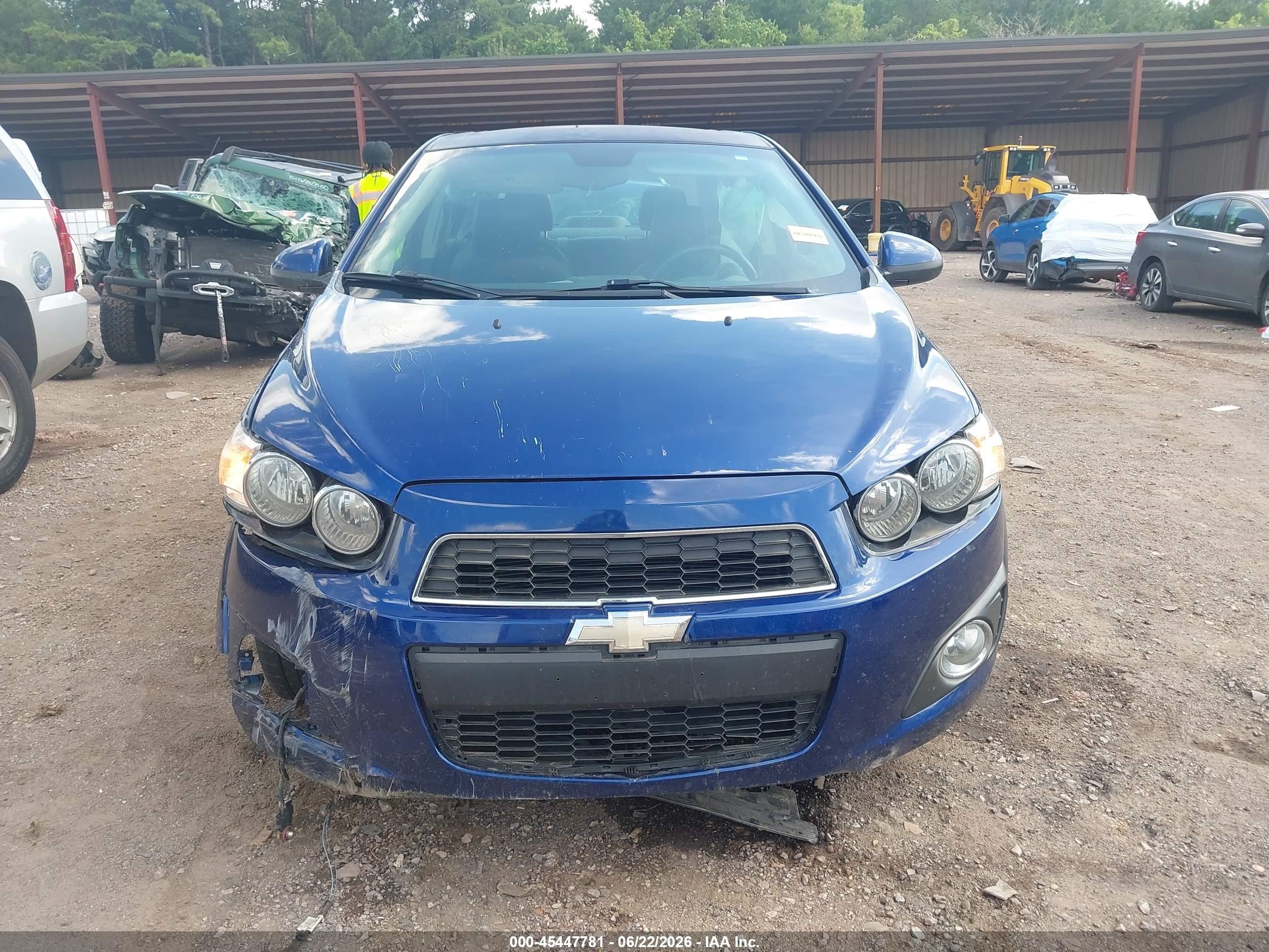 2012 Chevrolet Sonic 2lz Blue vin: 1G1JE5SH4C4224240