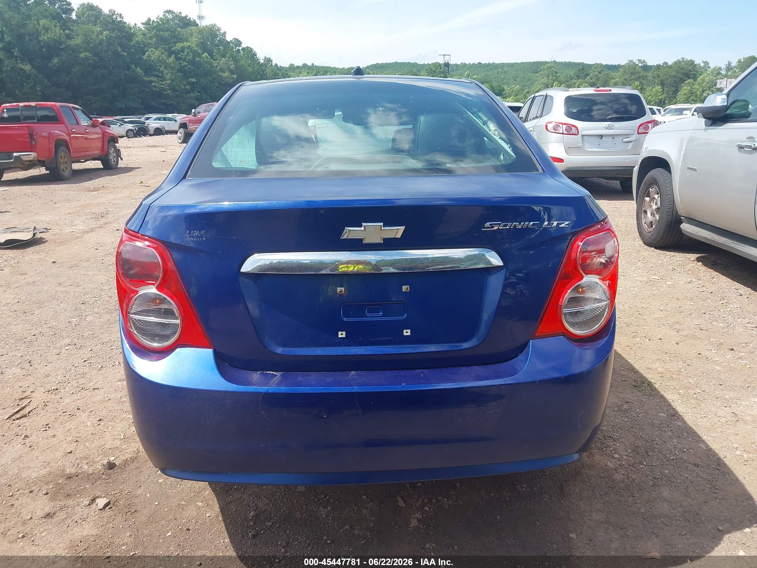 2012 Chevrolet Sonic 2lz Blue vin: 1G1JE5SH4C4224240