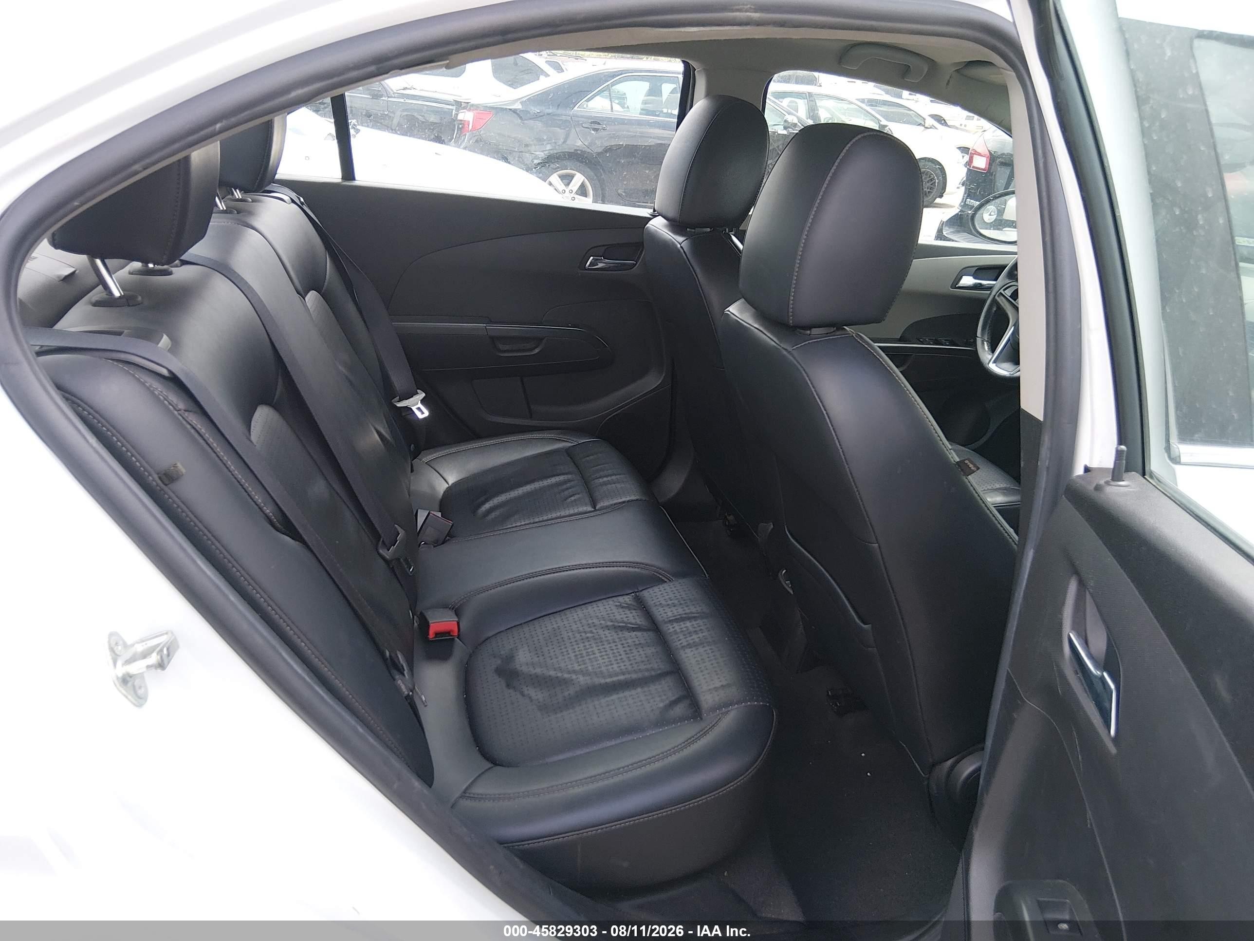 2013 Chevrolet Sonic Ltz Auto White vin: 1G1JE5SH4D4175400