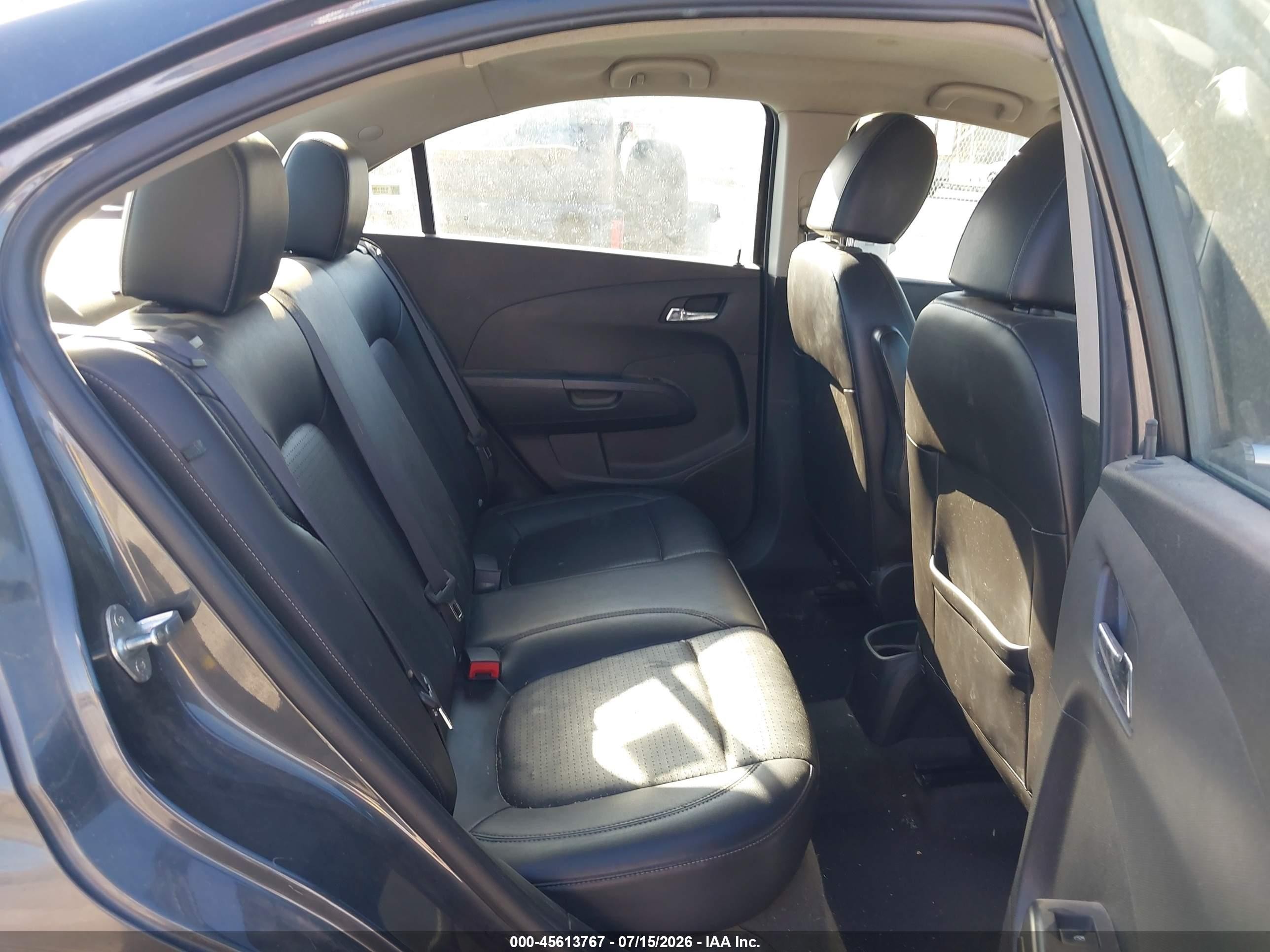2013 Chevrolet Sonic Ltz Auto Gray vin: 1G1JE5SH5D4203561