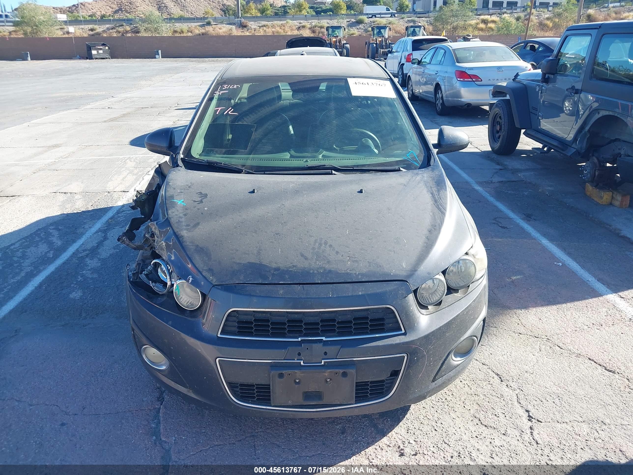 2013 Chevrolet Sonic Ltz Auto Gray vin: 1G1JE5SH5D4203561