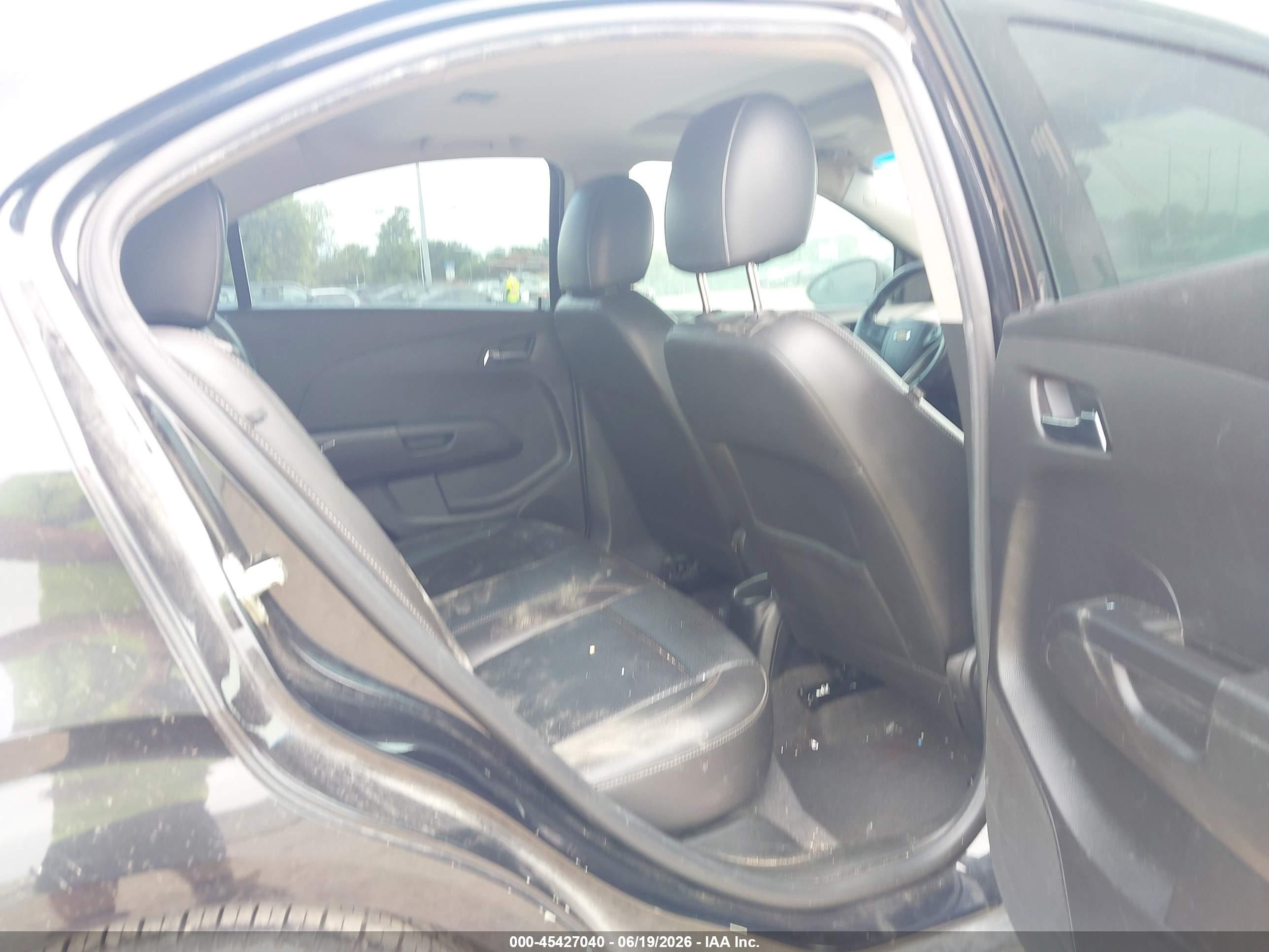 2014 Chevrolet Sonic Ltz Auto Black vin: 1G1JE5SH6E4184584