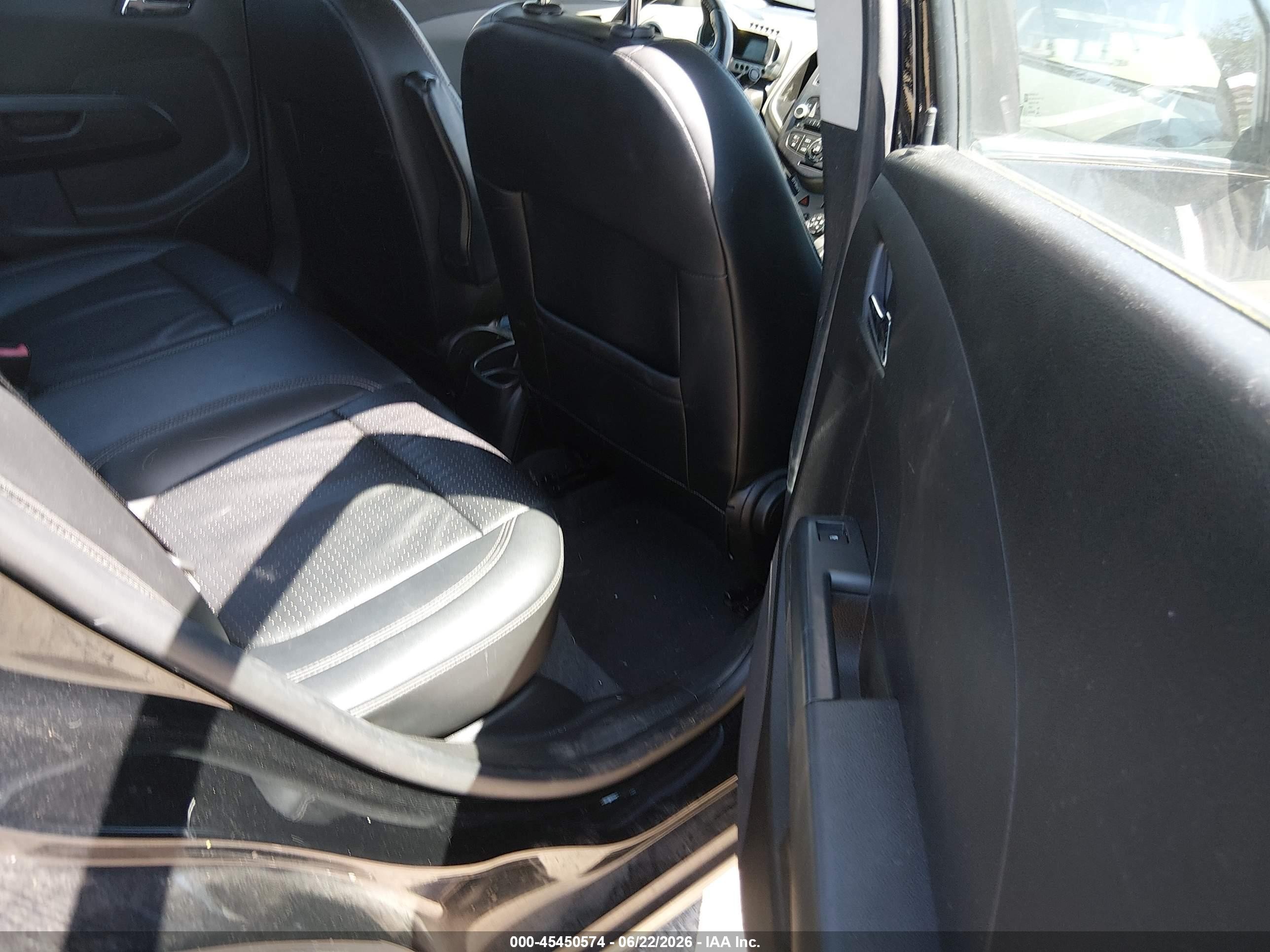 2012 Chevrolet Sonic 2lz Black vin: 1G1JE5SH9C4169266