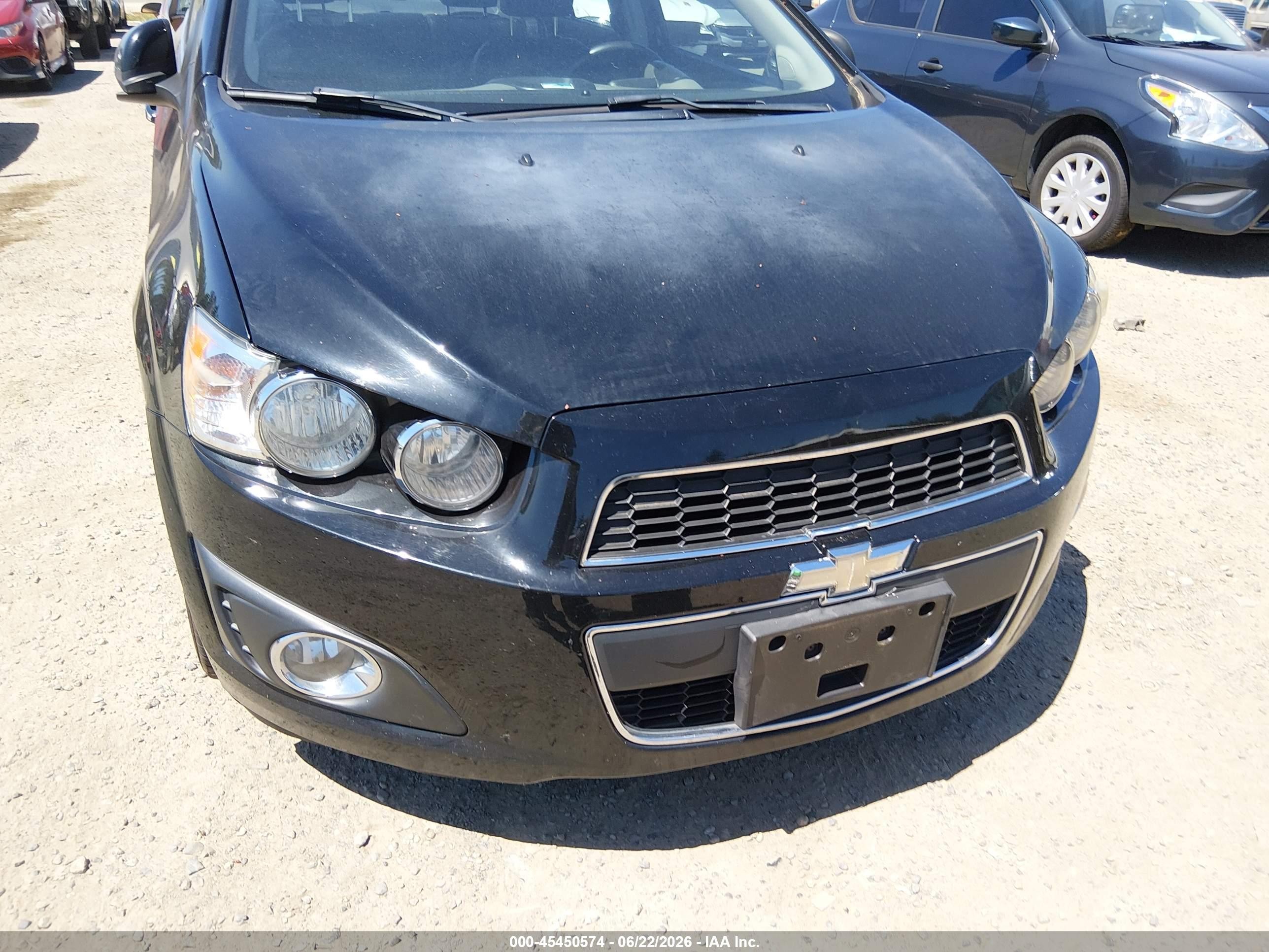 2012 Chevrolet Sonic 2lz Black vin: 1G1JE5SH9C4169266