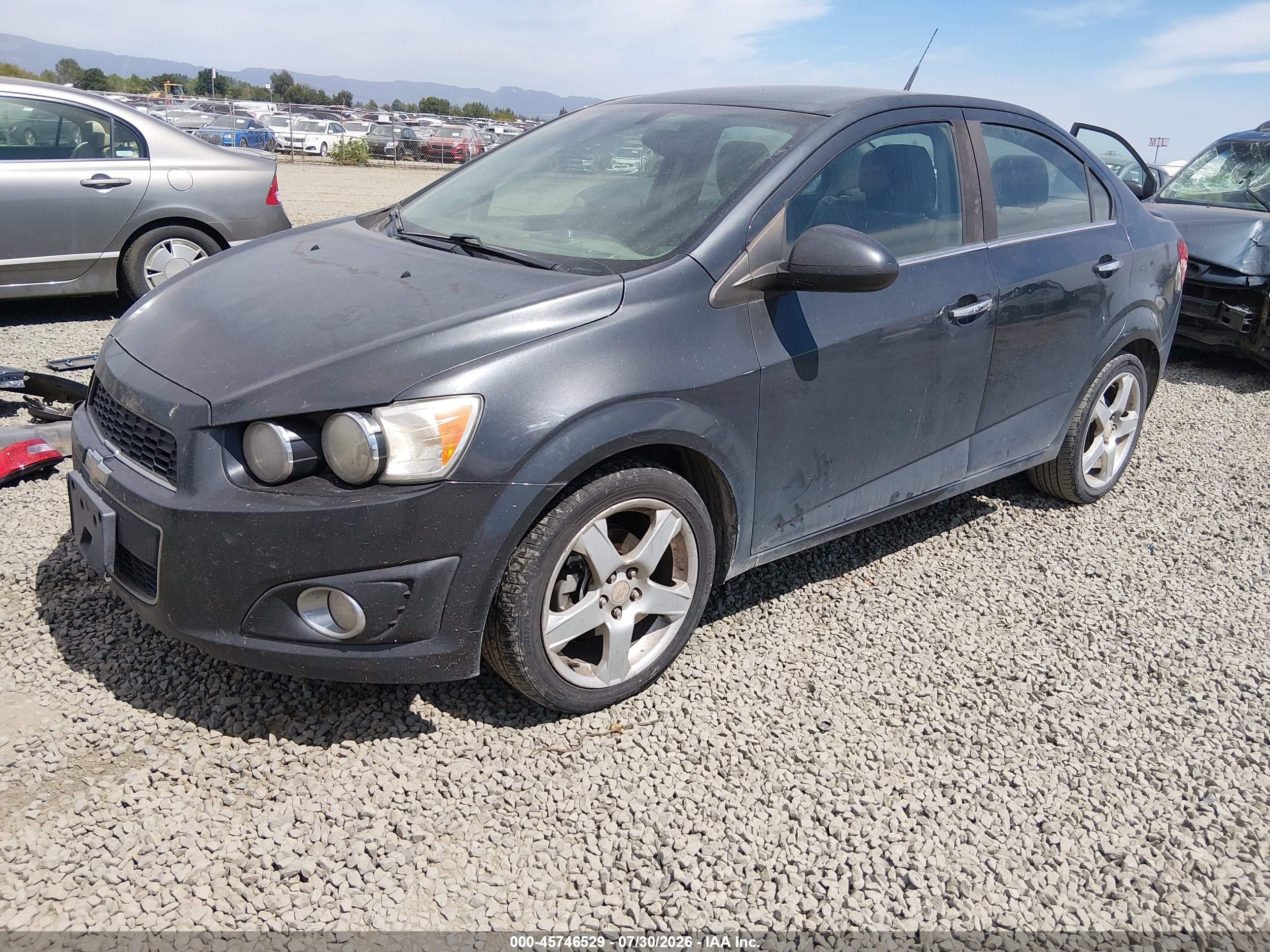 2014 Chevrolet Sonic Ltz Auto Black vin: 1G1JE5SH9E4119406