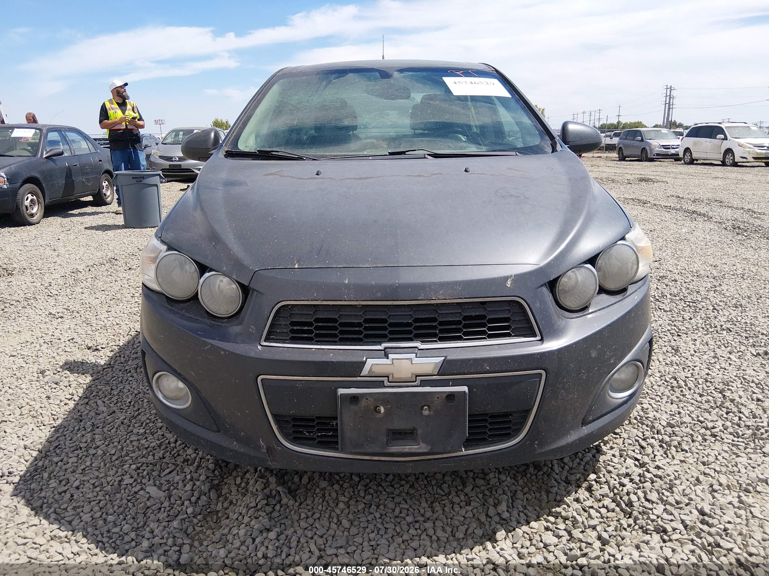 2014 Chevrolet Sonic Ltz Auto Black vin: 1G1JE5SH9E4119406