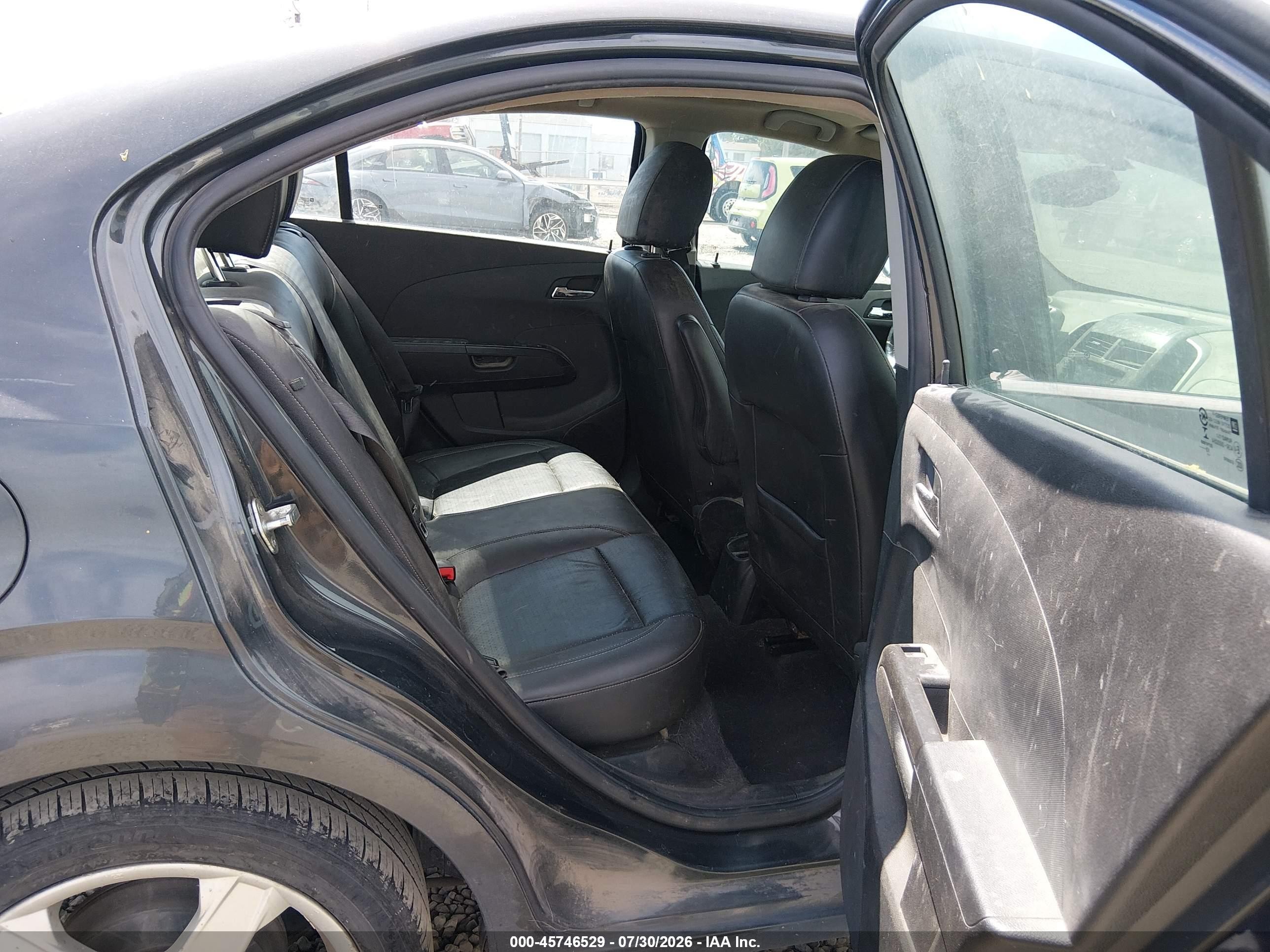 2014 Chevrolet Sonic Ltz Auto Black vin: 1G1JE5SH9E4119406