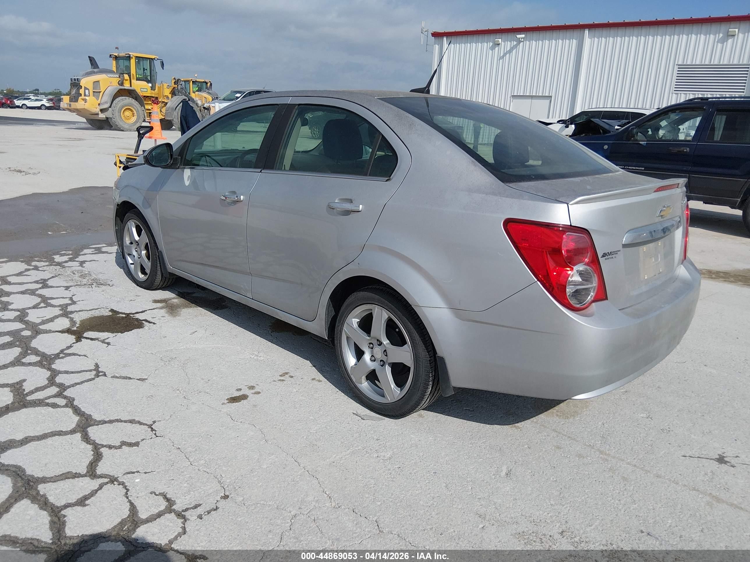 2013 Chevrolet Sonic Ltz Auto Silver vin: 1G1JE5SHXD4195425
