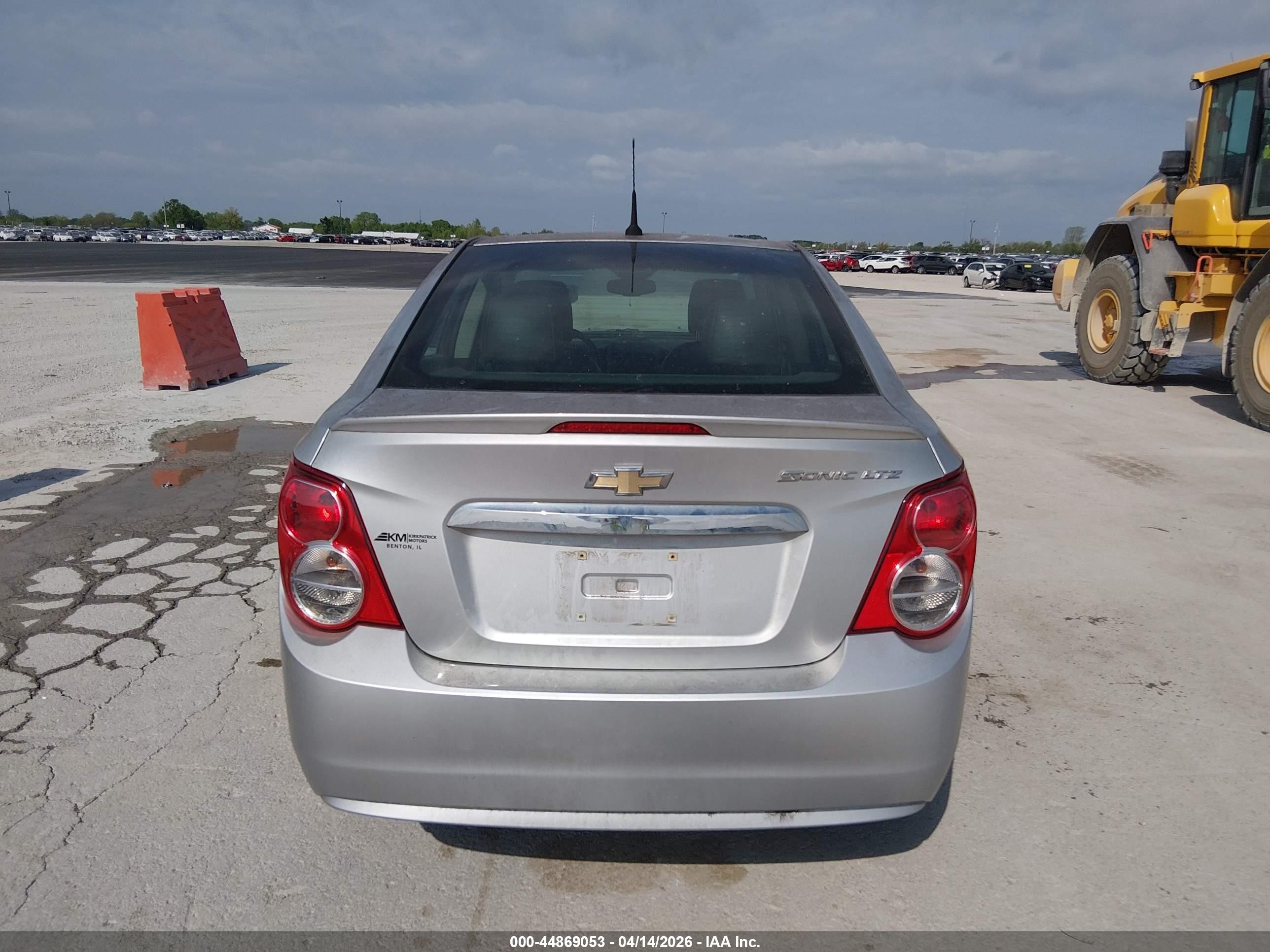 2013 Chevrolet Sonic Ltz Auto Silver vin: 1G1JE5SHXD4195425