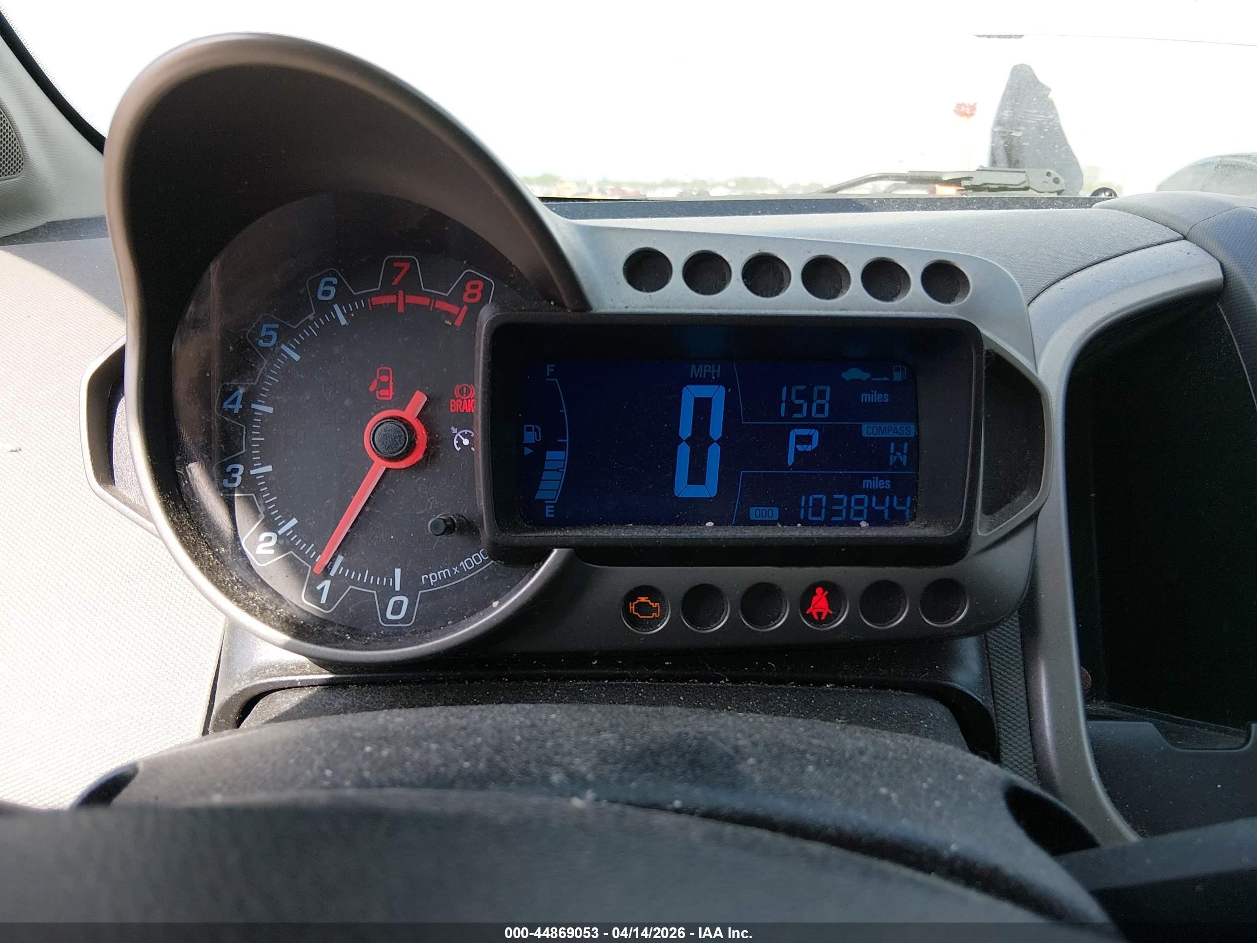 2013 Chevrolet Sonic Ltz Auto Silver vin: 1G1JE5SHXD4195425