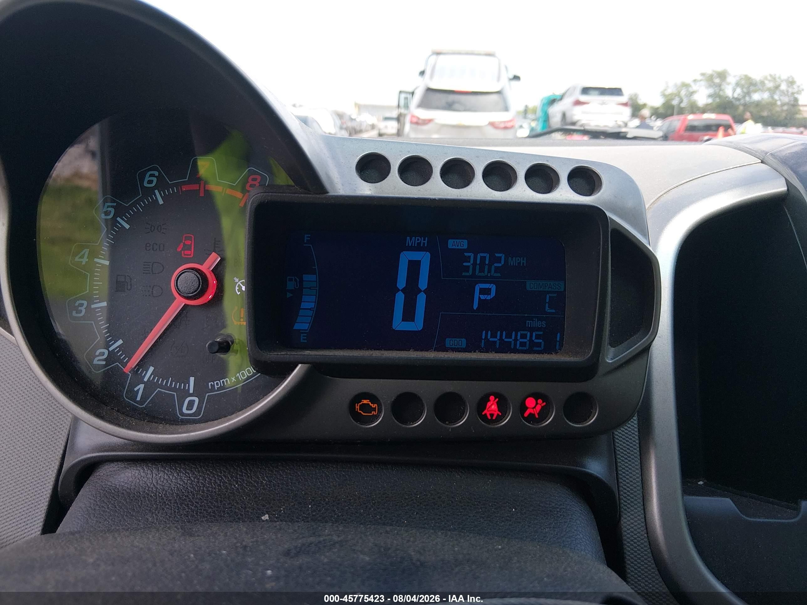 2014 Chevrolet Sonic Ltz Auto Белый vin: 1G1JE6SB0E4134894