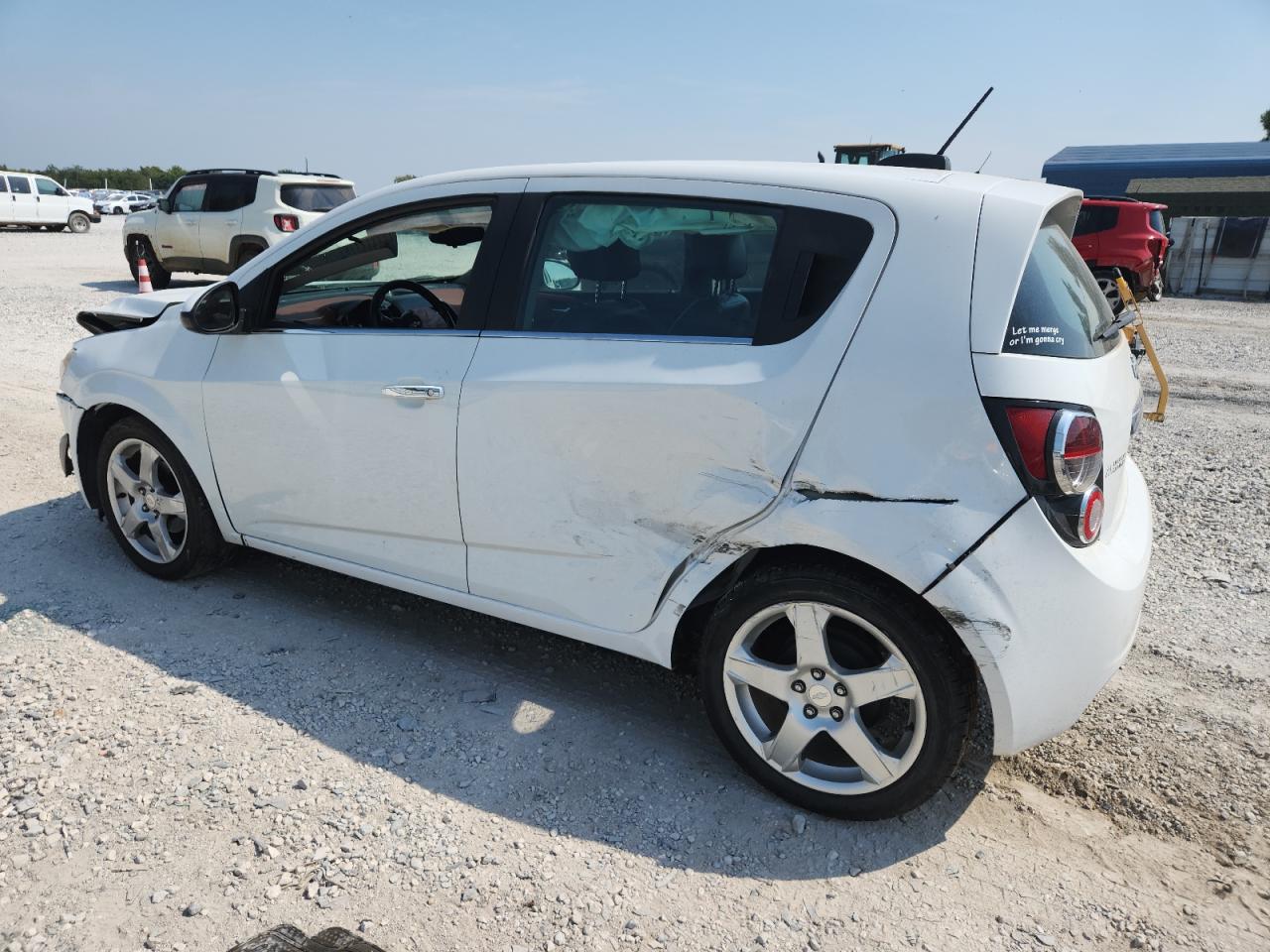 2015 Chevrolet Sonic Ltz White vin: 1G1JE6SB0F4122696