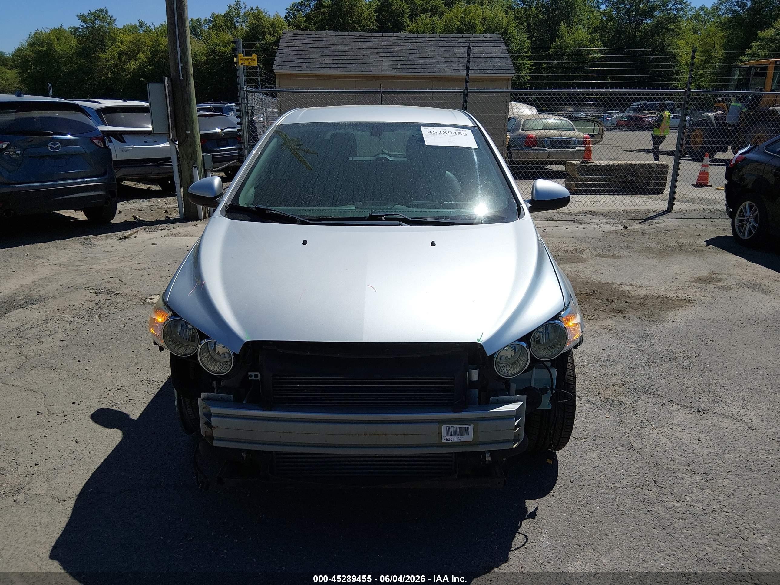 2015 Chevrolet Sonic Ltz Auto Silver vin: 1G1JE6SB0F4125288