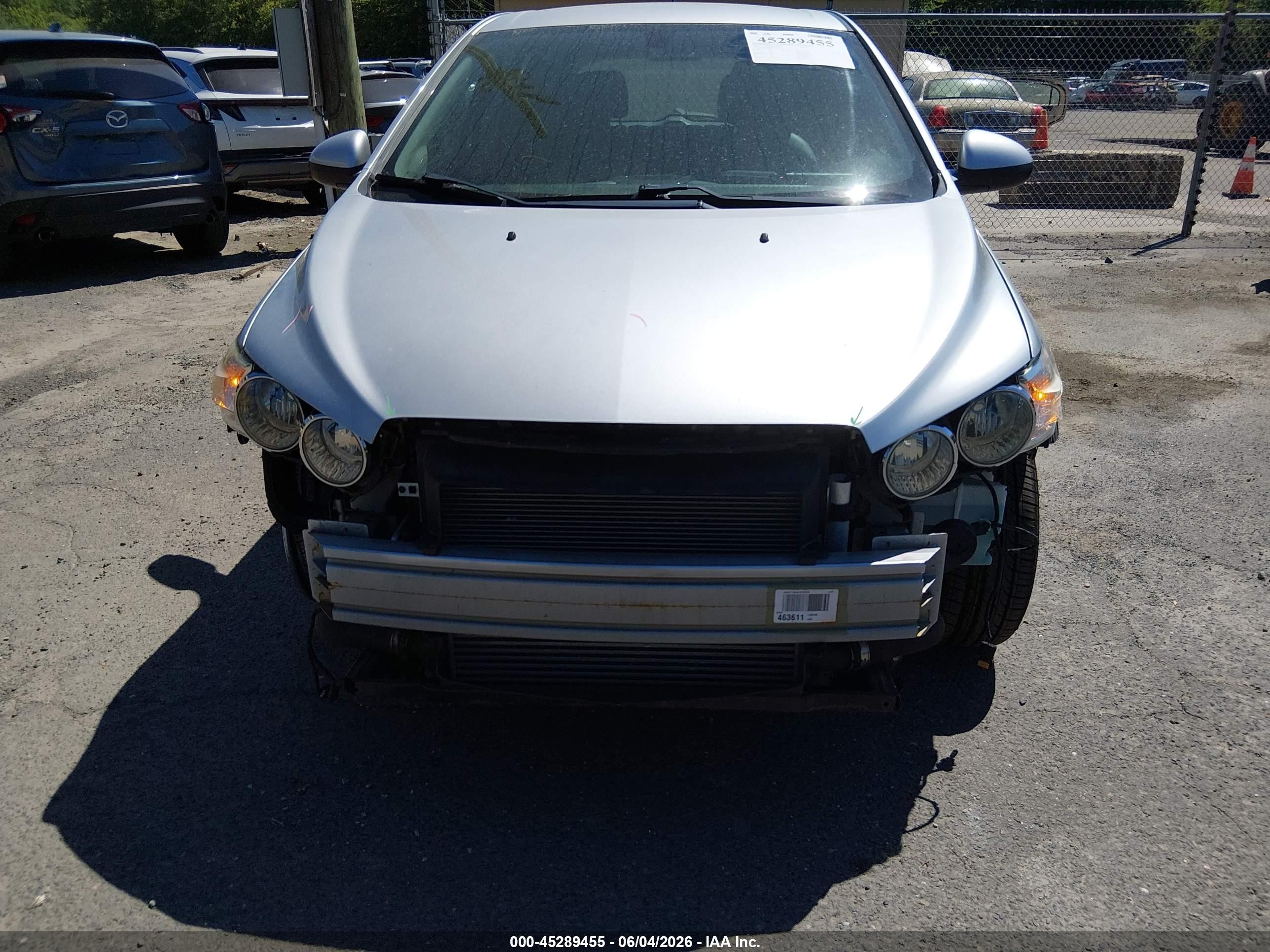 2015 Chevrolet Sonic Ltz Auto Silver vin: 1G1JE6SB0F4125288