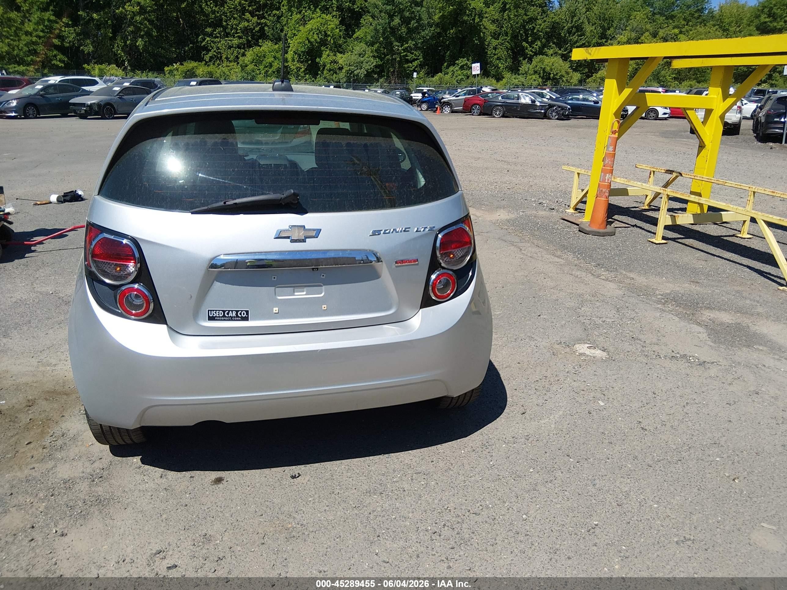 2015 Chevrolet Sonic Ltz Auto Silver vin: 1G1JE6SB0F4125288