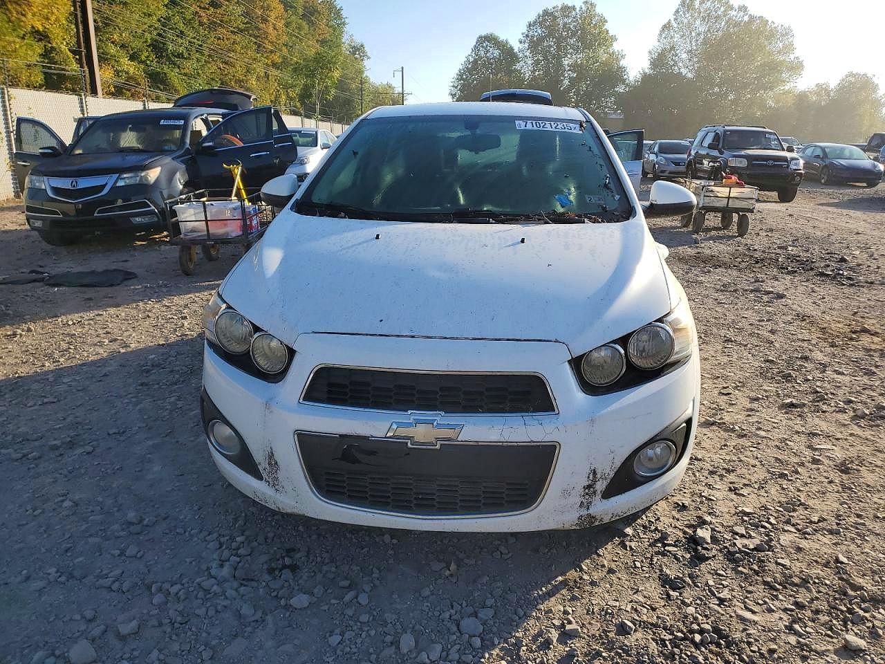 2014 Chevrolet Sonic Ltz White vin: 1G1JE6SB1E4111124