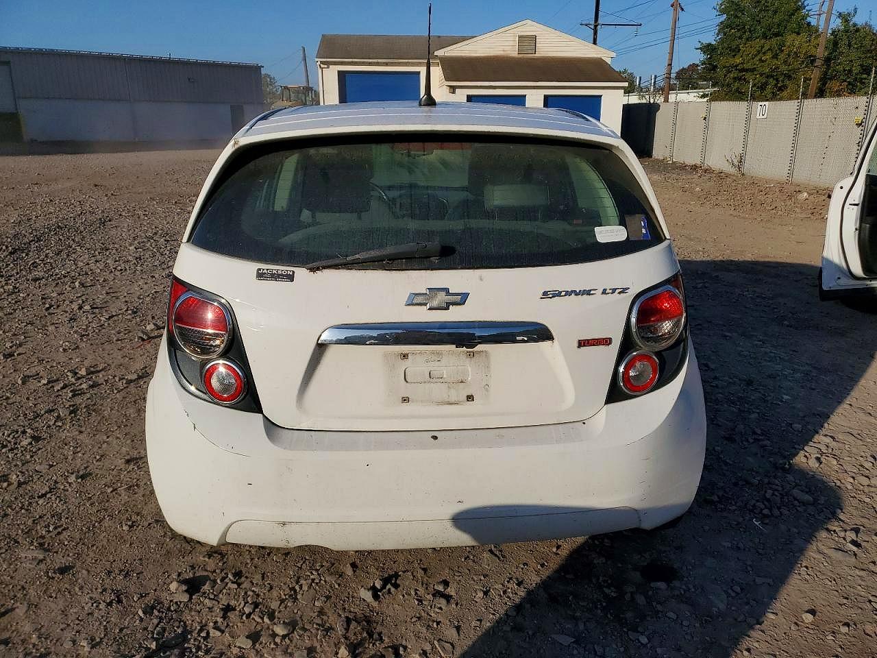2014 Chevrolet Sonic Ltz White vin: 1G1JE6SB1E4111124