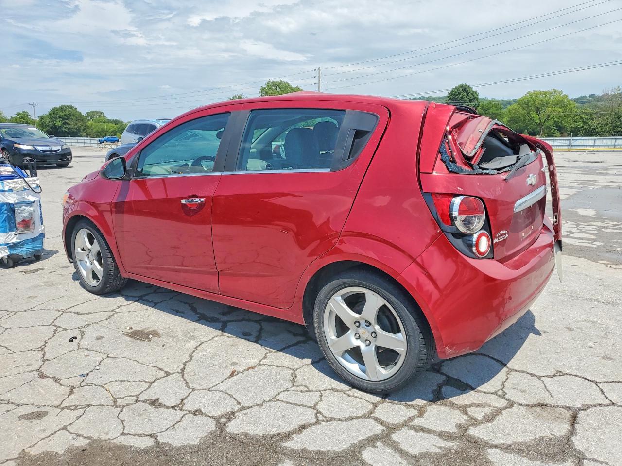 2012 Chevrolet Sonic Ltz Red vin: 1G1JE6SB3C4183441