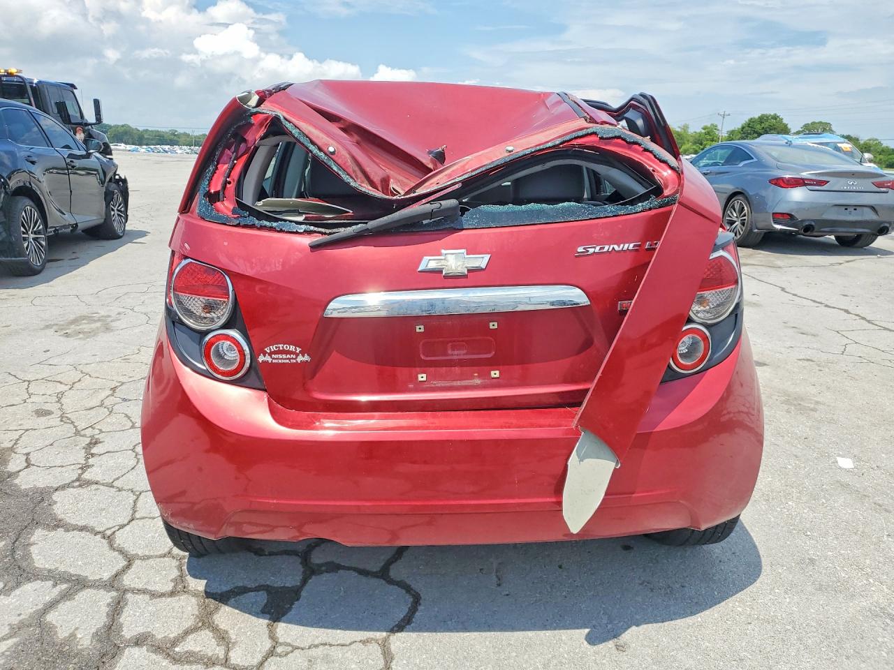 2012 Chevrolet Sonic Ltz Red vin: 1G1JE6SB3C4183441